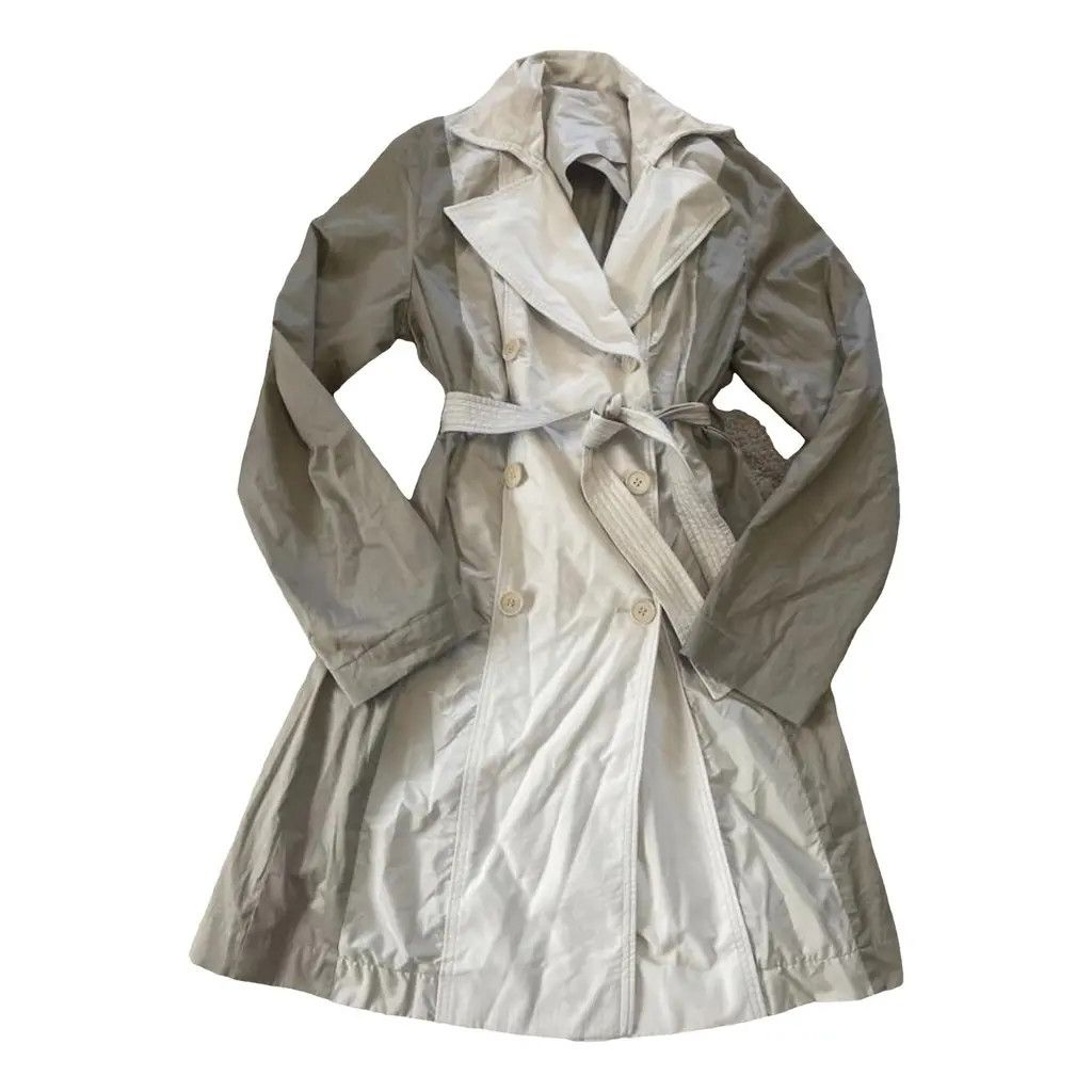 Jil Sander Jil Sander Two-Tone Belted Trench Coat – Size EU 38 Size S / US 4 / IT 40 - 1 Thumbnail