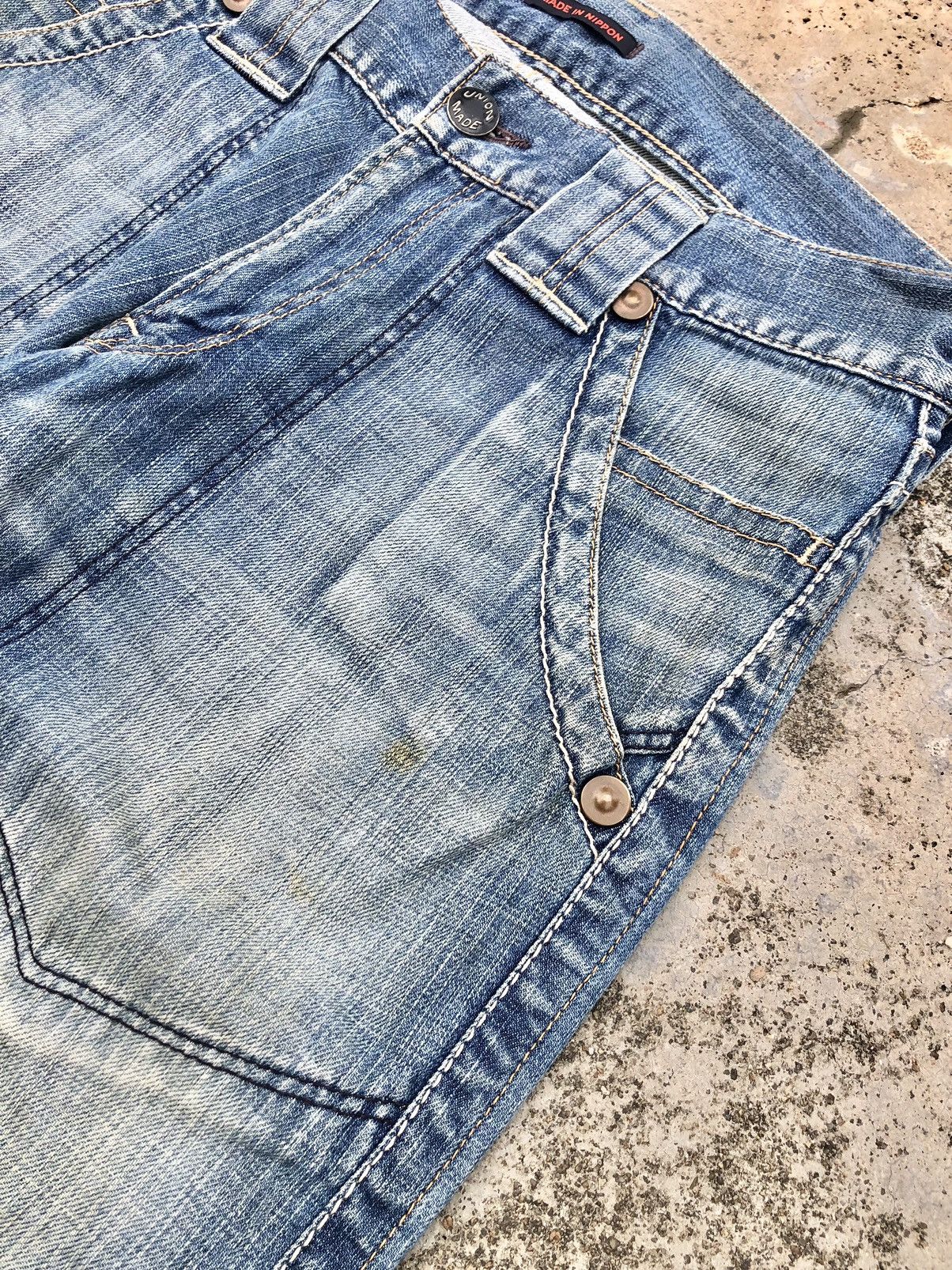 Japanese Brand WIDE LEG JAPANESSEN BLUE WAY JEANS Size US 34 / EU 50 - 4 Thumbnail