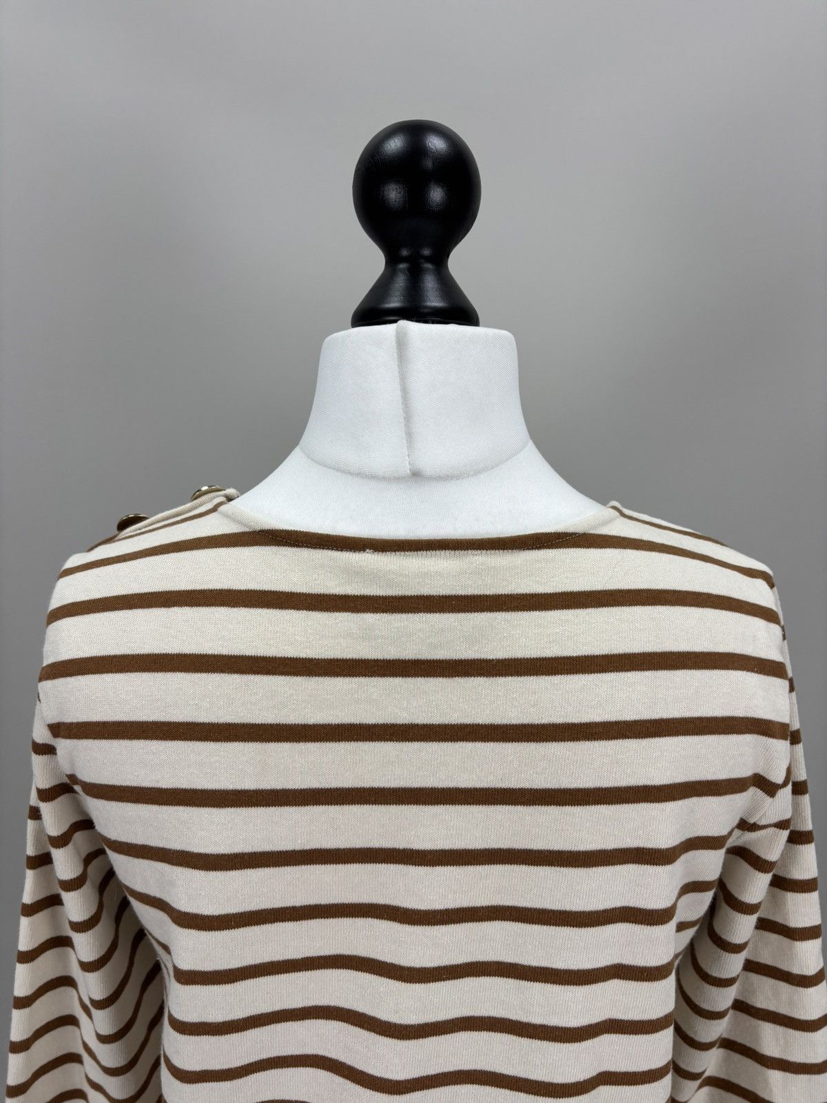Sezane Womens sweater Sezane Size M Color White/Brown Size M / US 6-8 / IT 42-44 - 8 Thumbnail