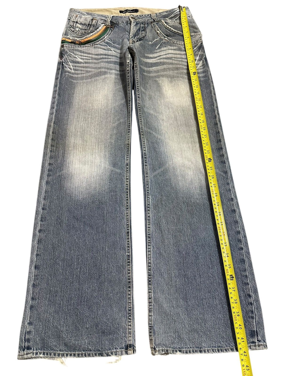 Evisu Vintage Japanese Brand Blue Faded Wash Style Baggy Jeans Size US 33 - 12 Thumbnail