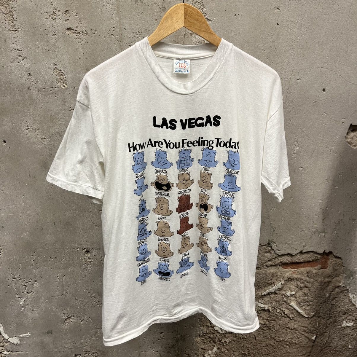 Vintage Vintage 90s Tourist Las Vegas How Are You Feeling Today? Tee Size US L / EU 52-54 / 3 - 1 Thumbnail