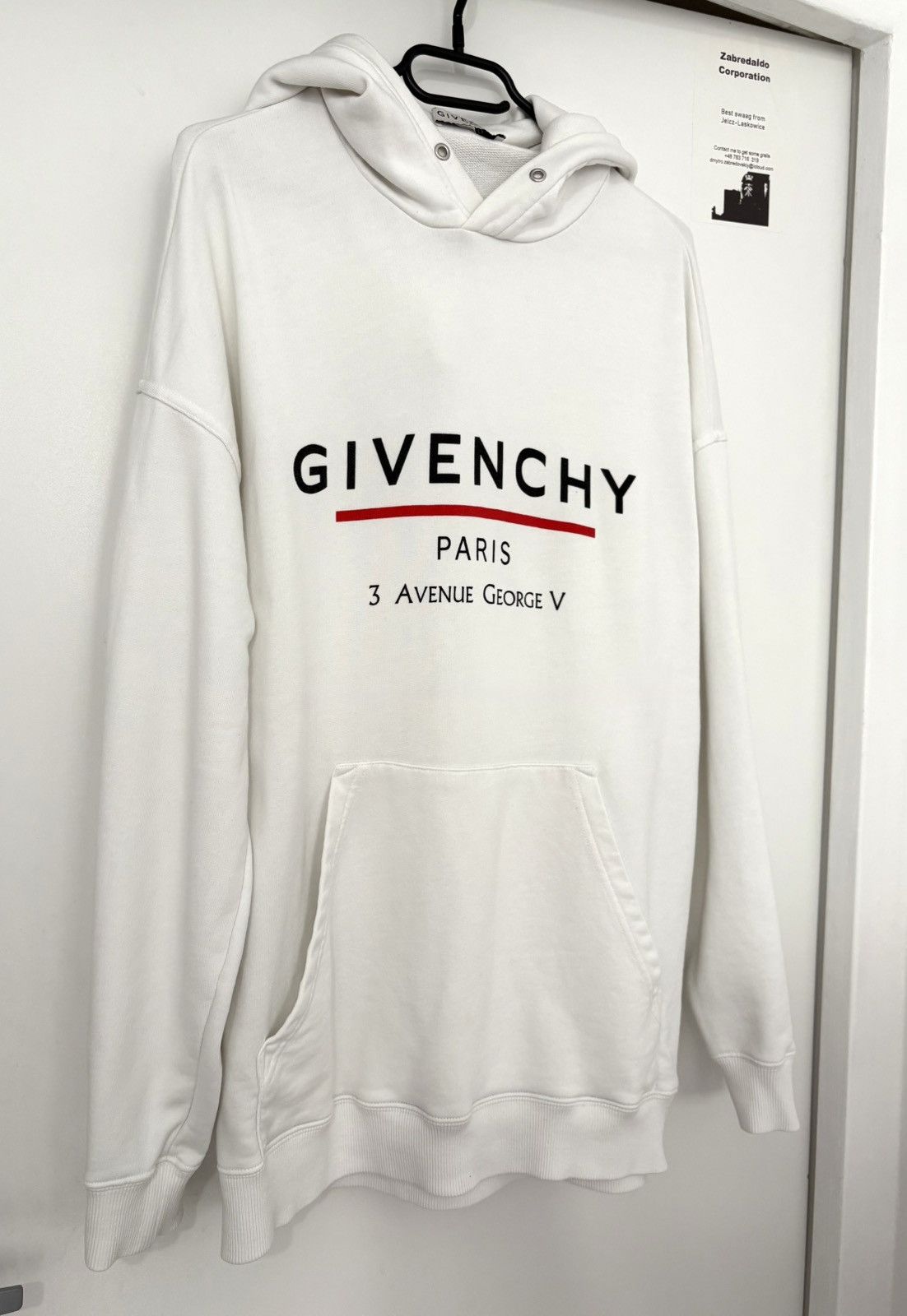 Givenchy Givenchy Avenue white oversized hoodie Size US S / EU 44-46 / 1 - 2 Thumbnail