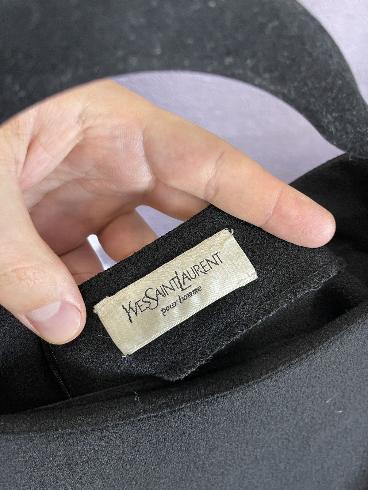Vintage Yves Saint Laurent vintage black basic classic midi dress Size M / US 6-8 / IT 42-44 - 8 Thumbnail