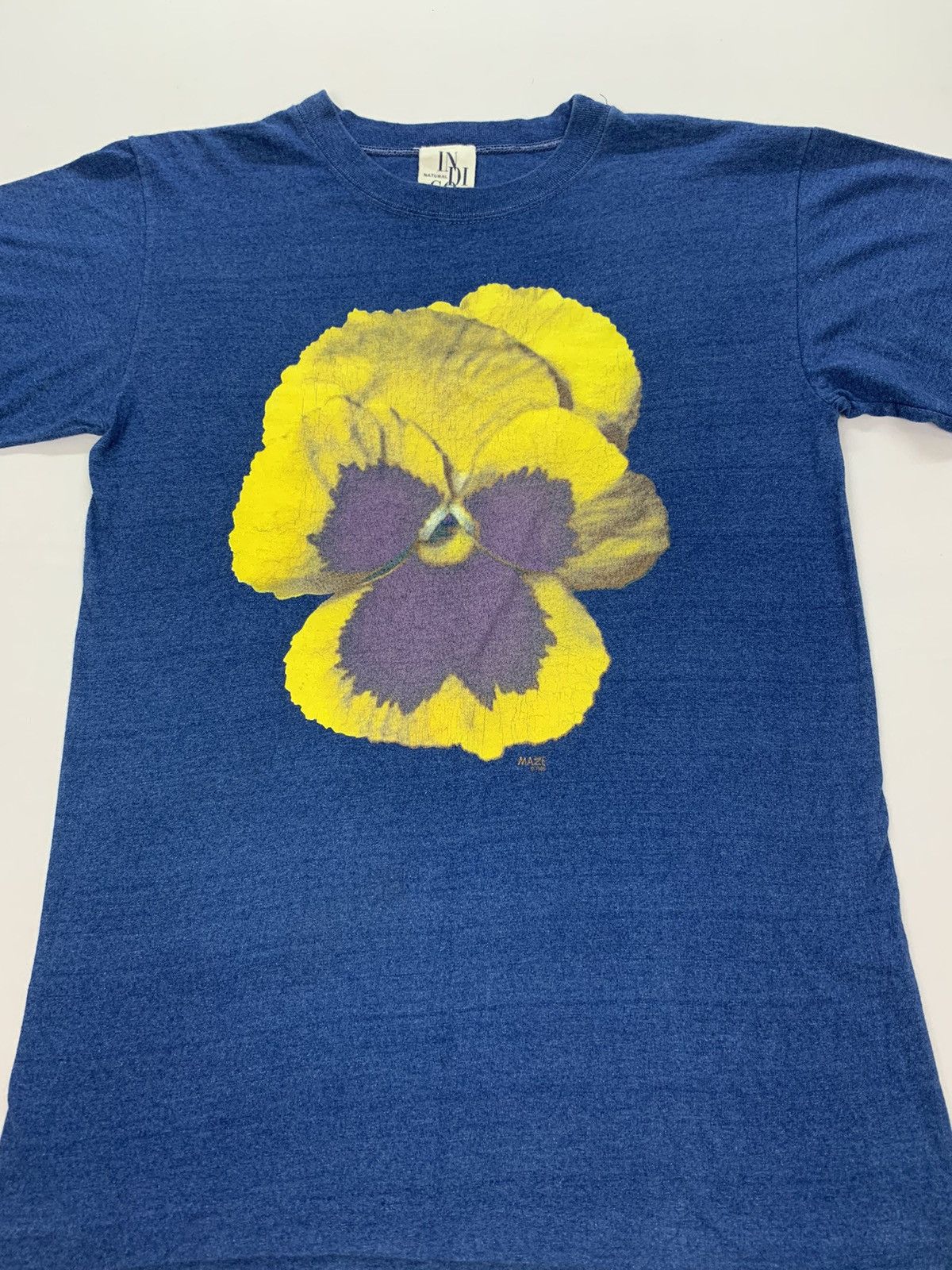 Indigo × Vintage Dope🔥NATURAL Indigo tee shirt By Maze Size US S / EU 44-46 / 1 - 3 Thumbnail