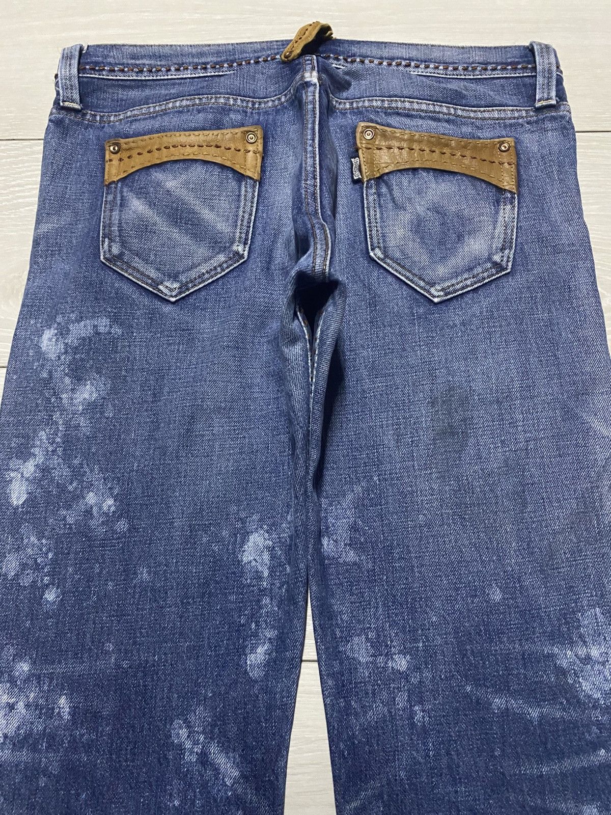 Japanese Brand Japanese Brand RnaSlang Bleach Splatter Slim Fit Jeans Size US 33 - 10 Thumbnail
