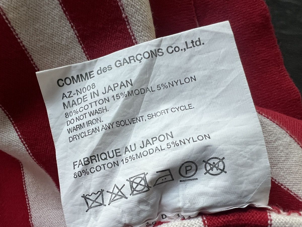 Comme des Garcons PLAY Comme des Garcons : Stripe Line Red Black Heart Size L / US 10 / IT 46 - 5 Thumbnail