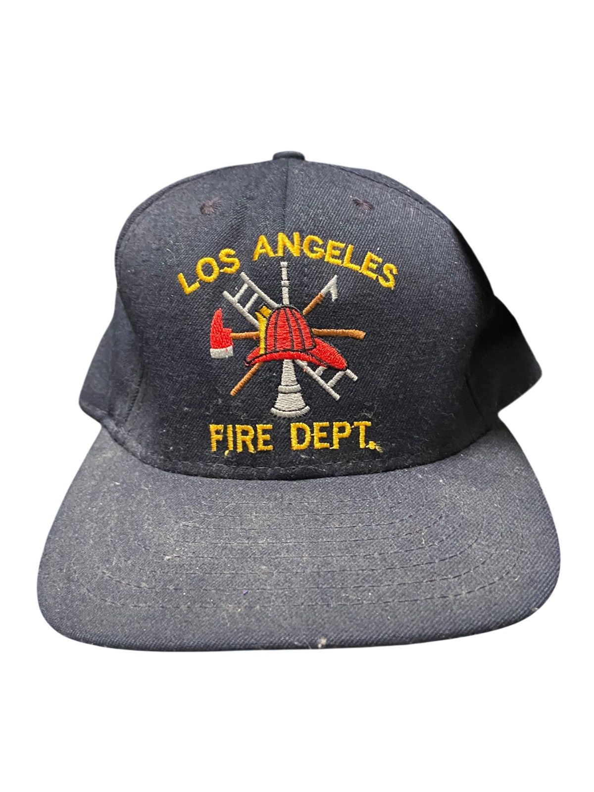 Vintage Vintage Los Angeles Fire Department SnapBack Hat Made In USA Size ONE SIZE - 1 Thumbnail