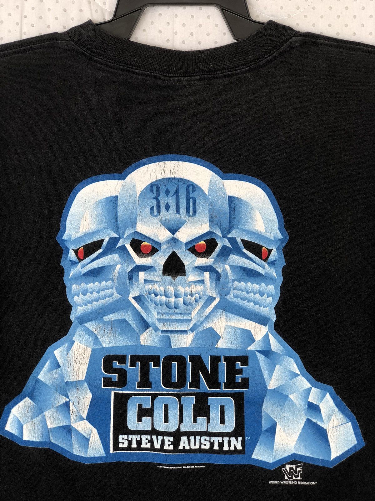 WWF Vintage 90s STONE COLD WWF Wrestling Tee Size US L / EU 52-54 / 3 - 6 Thumbnail