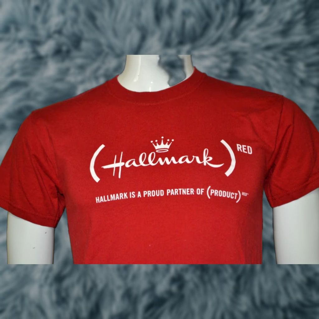 Jerzees Hallmark Red T Shirt Adult Small Jerzees Shirt Cotton Blend Short Sleeve Graphic Tee Men Regular Solid Logo 90s Stores Holiday TV Christmas Size US S / EU 44-46 / 1 - 1 Thumbnail