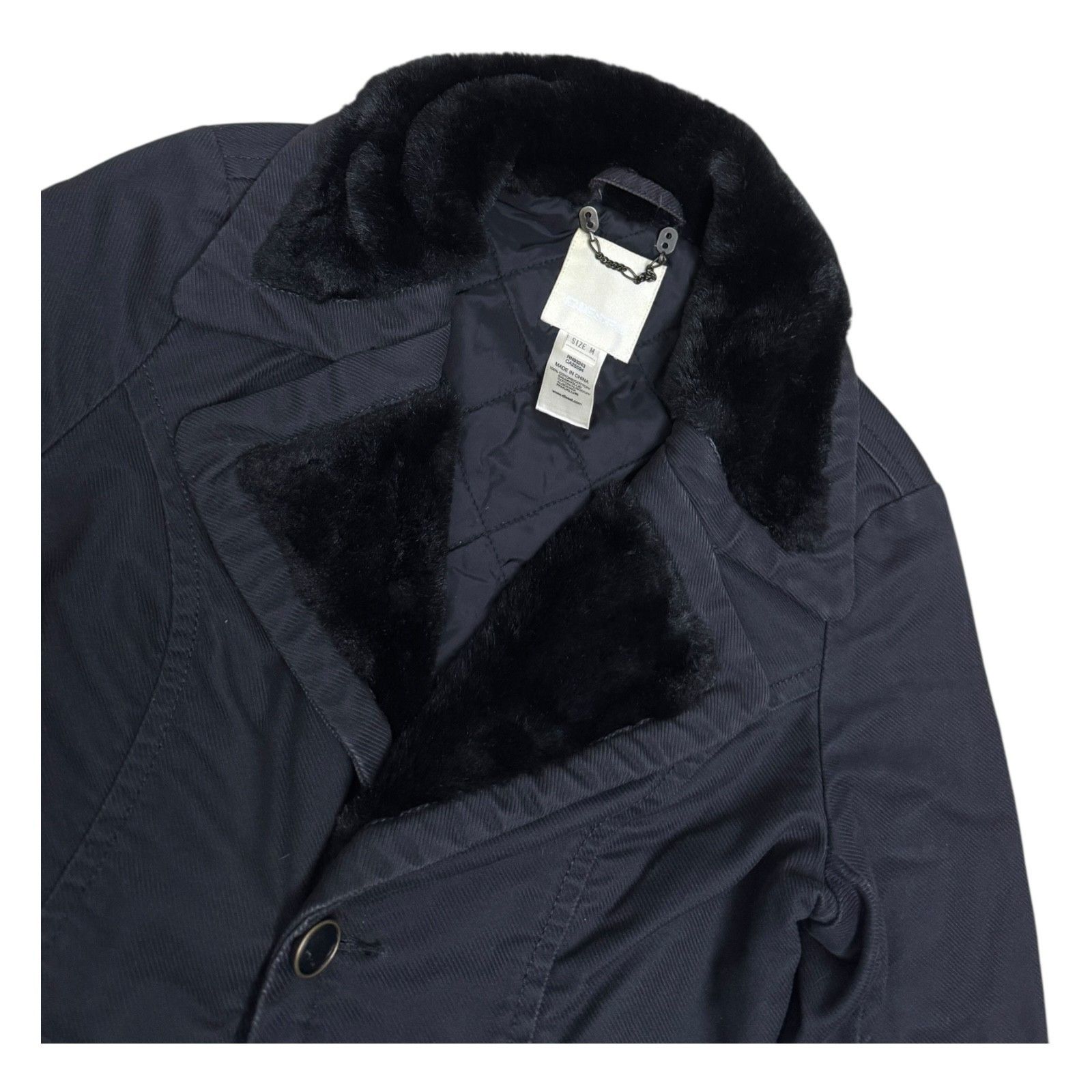 Diesel DIESEL Faux Fur Trim Luxury Casual Jacket Coat Medium Size M / US 6-8 / IT 42-44 - 2 Thumbnail