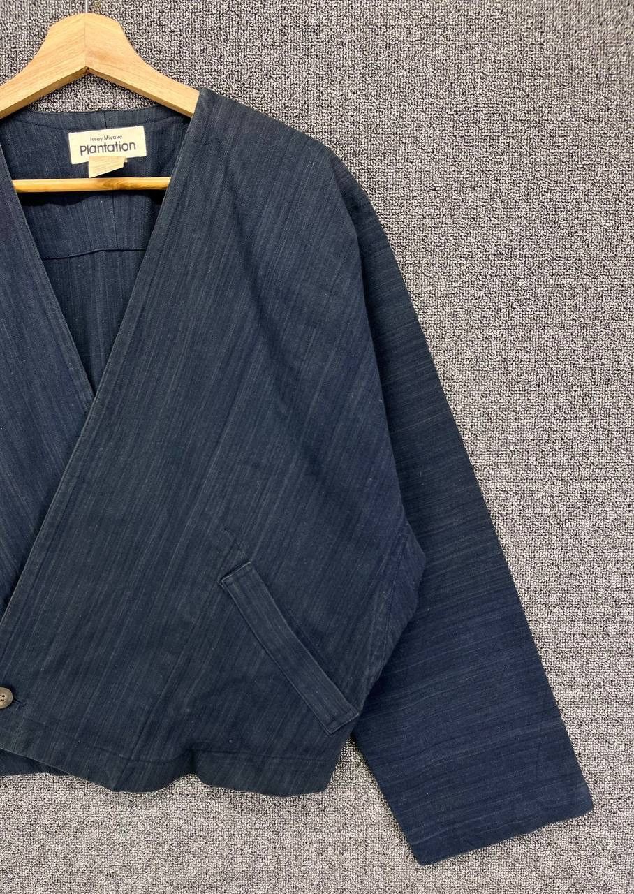 Issey Miyake Vintage Issey Miyake Plantation Cardigan Rare Denim Jacket Size M / US 6-8 / IT 42-44 - 3 Thumbnail