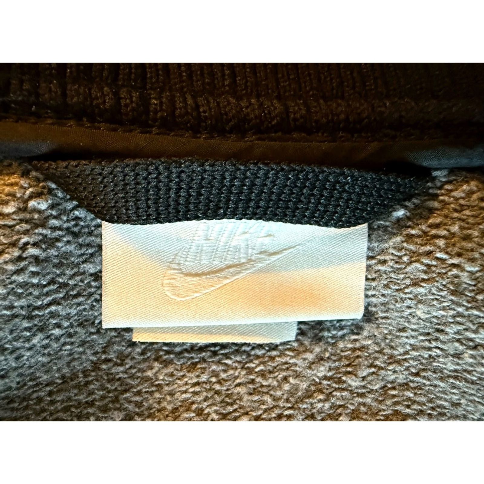 Nike Nike Bomber Jacket Charcoal/Black L Men Soft Shell Made in Italy Vintage? Size US L / EU 52-54 / 3 - 6 Thumbnail
