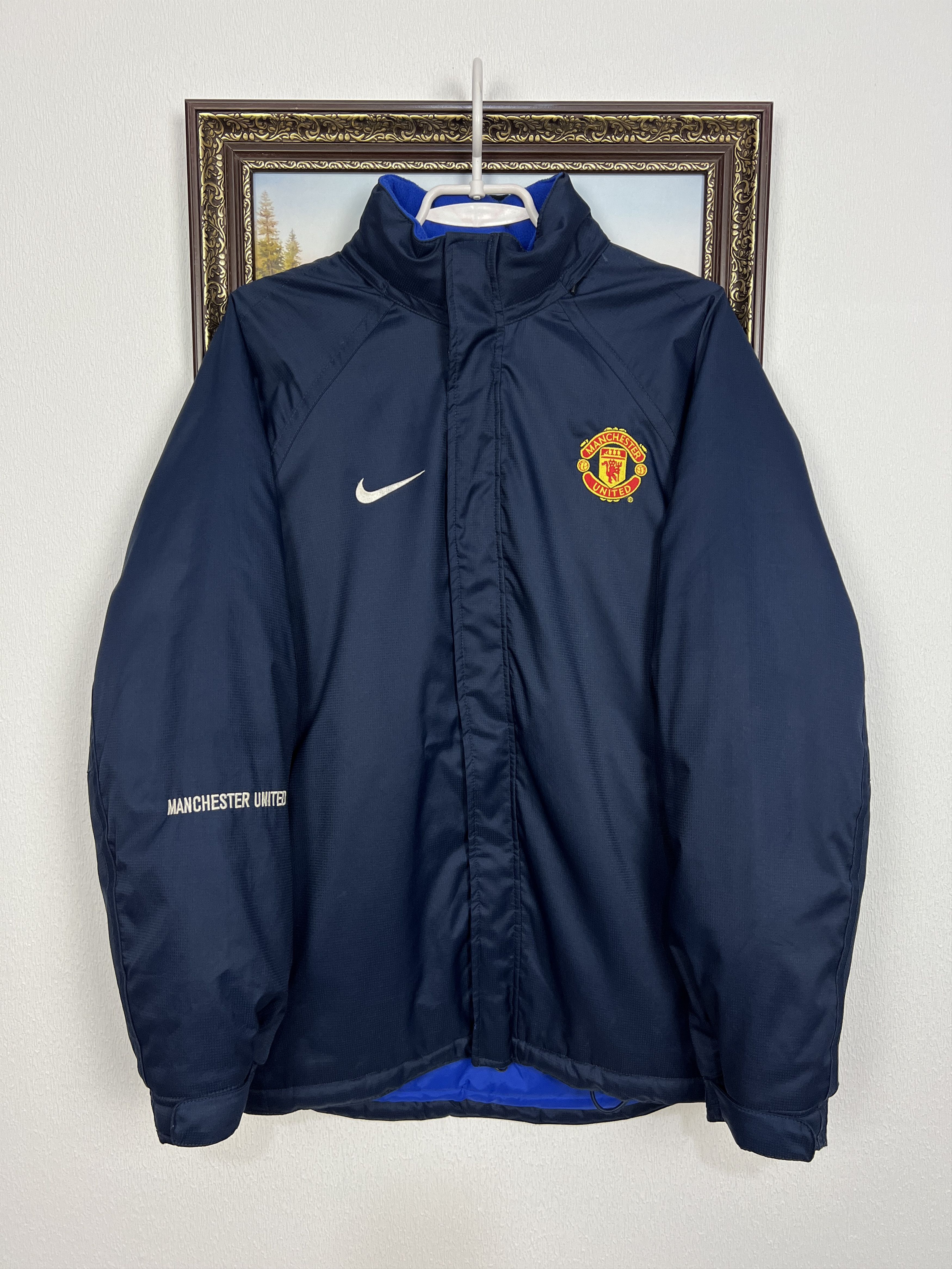 Nike Vintage Nike Manchester United Football Padded Jacket Soccer Size US S / EU 44-46 / 1 - 1 Thumbnail