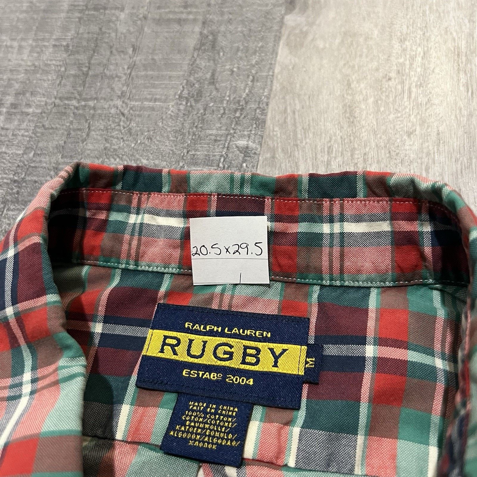 Ralph Lauren Ralph Lauren RUGBY Plaid Cotton Button Shirt Pockets Sz M Size US M / EU 48-50 / 2 - 4 Thumbnail