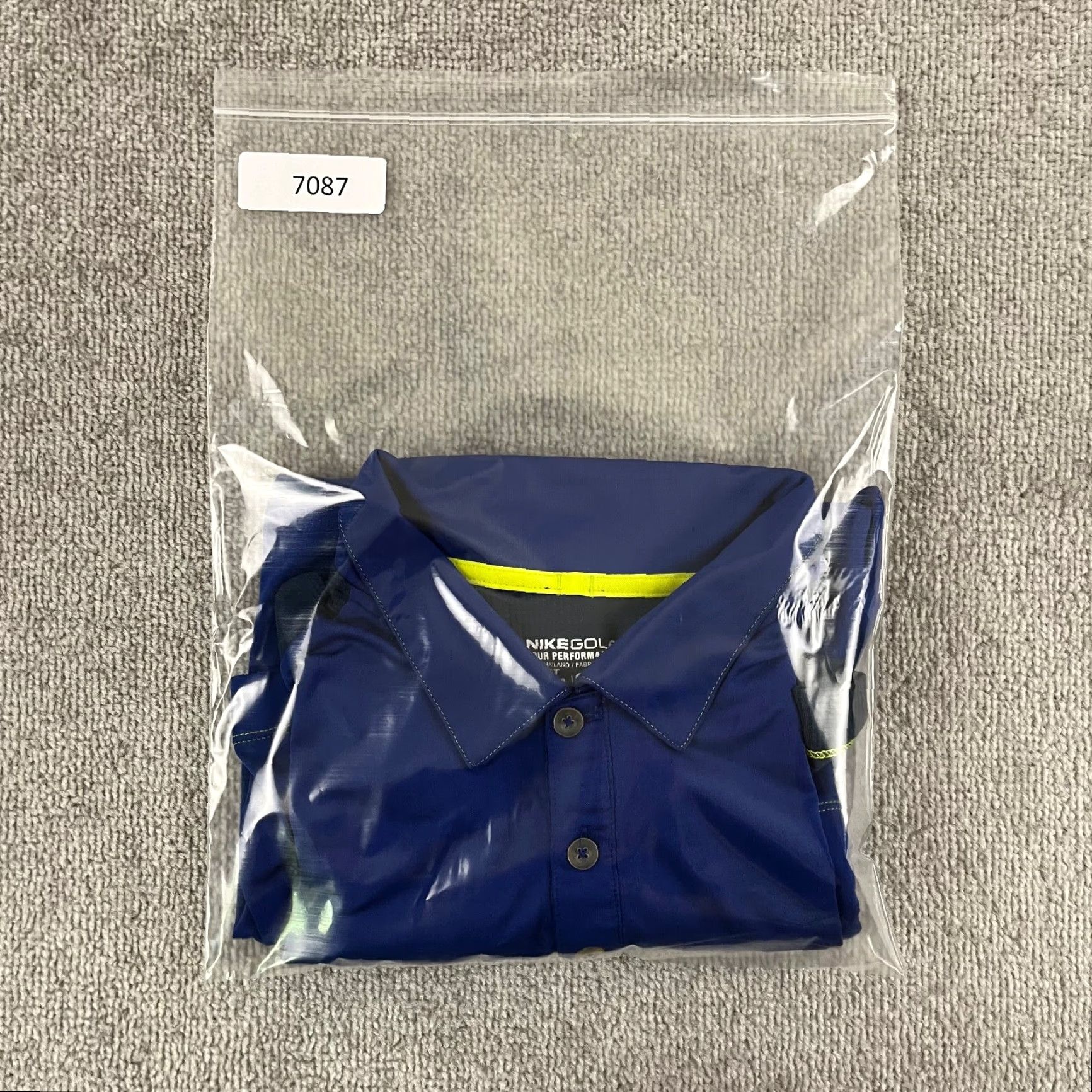 Nike VINTAGE Nike Polo Shirt Mens XL Blue Geometric Nike Tour Performance Golf Sport Size US XL / EU 56 / 4 - 8 Thumbnail