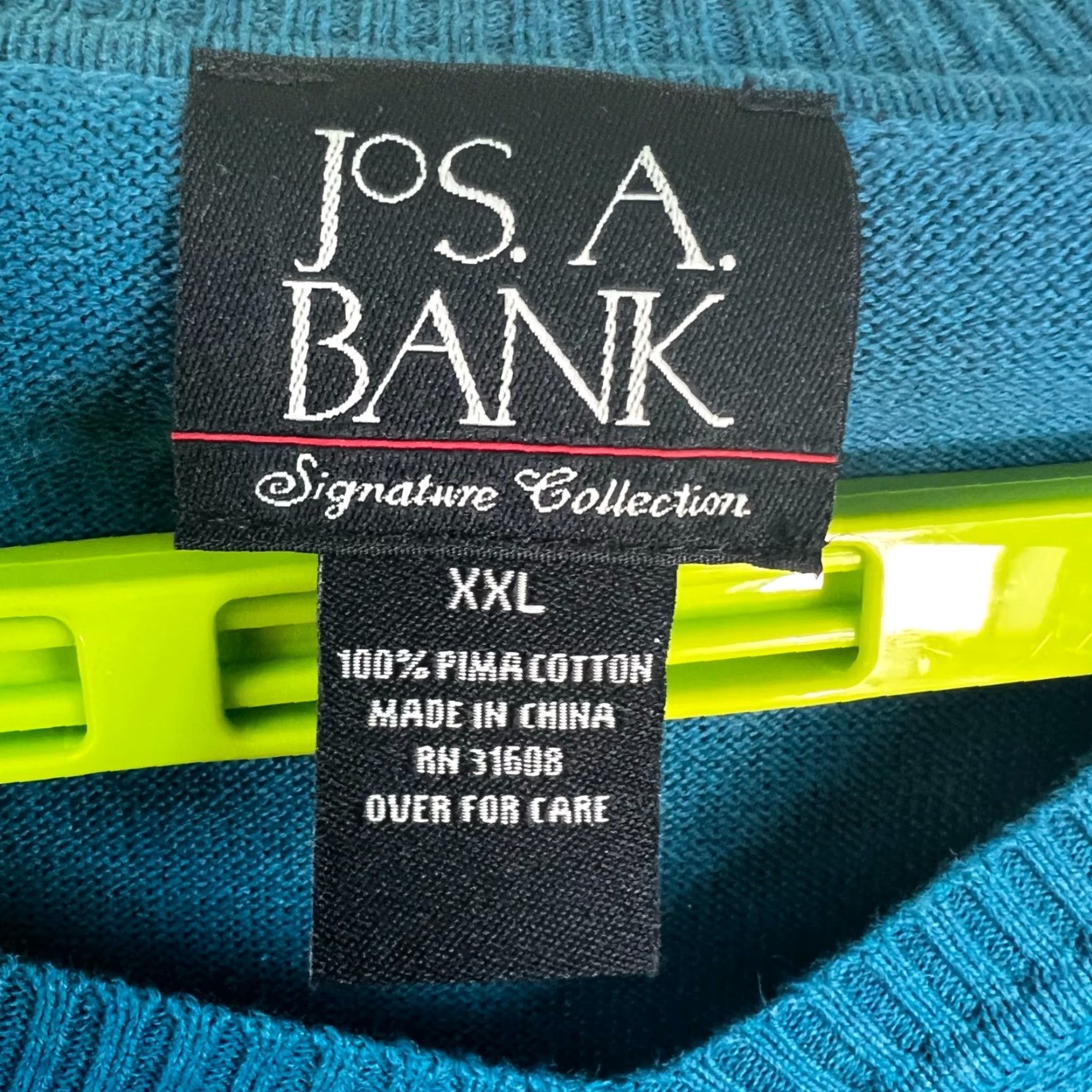 Jos. A. Bank Jos. A. Bank Sweater Pullover Men 2XL Blue 100% Cotton Pima Soft Knit Crew Neck Casual Classic Size US XXL / EU 58 / 5 - 4 Thumbnail