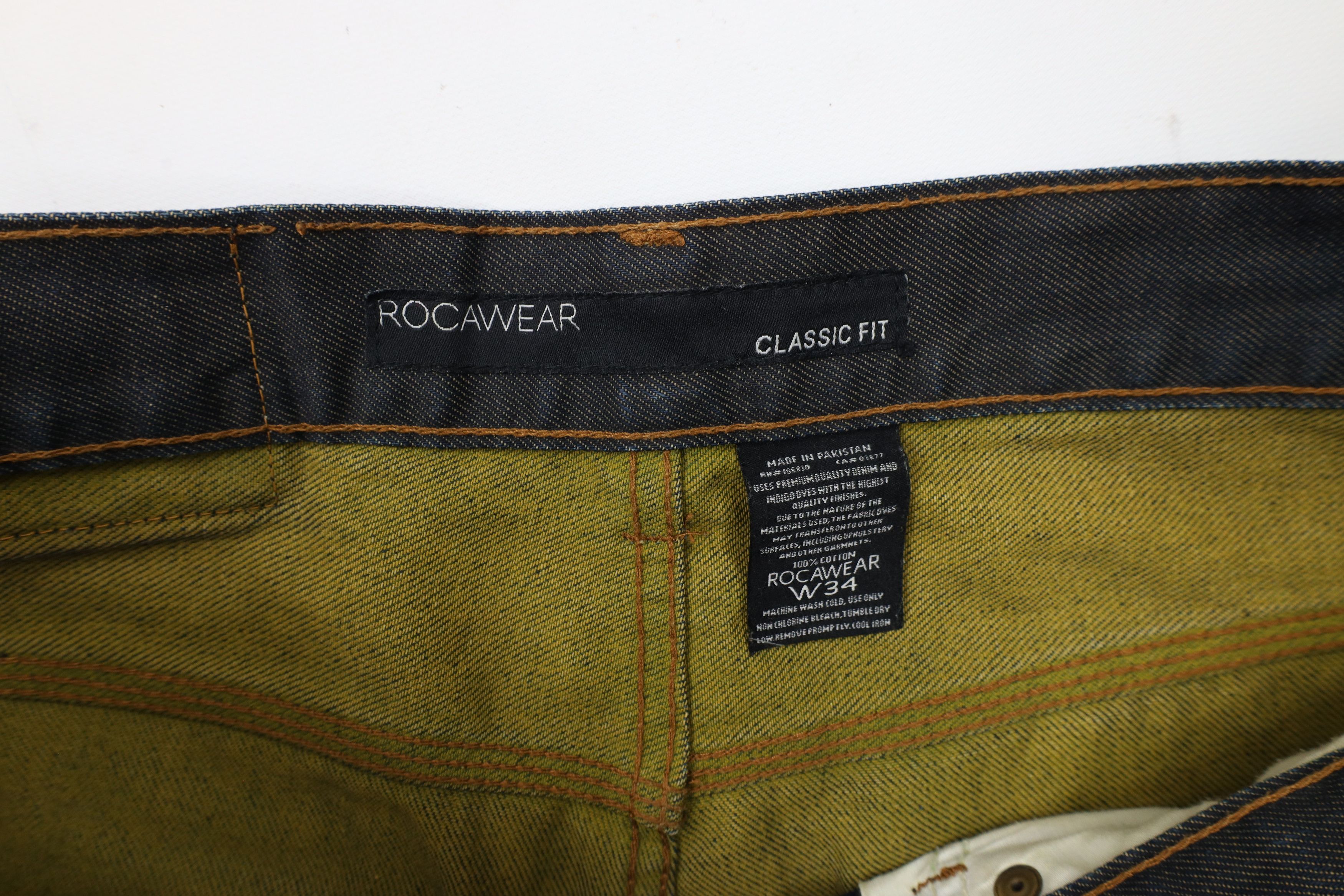 Rocawear Vintage 90s Y2K Rocawear Baggy Wide Leg Denim Jeans Hip Hop Size US 34 / EU 50 - 7 Thumbnail
