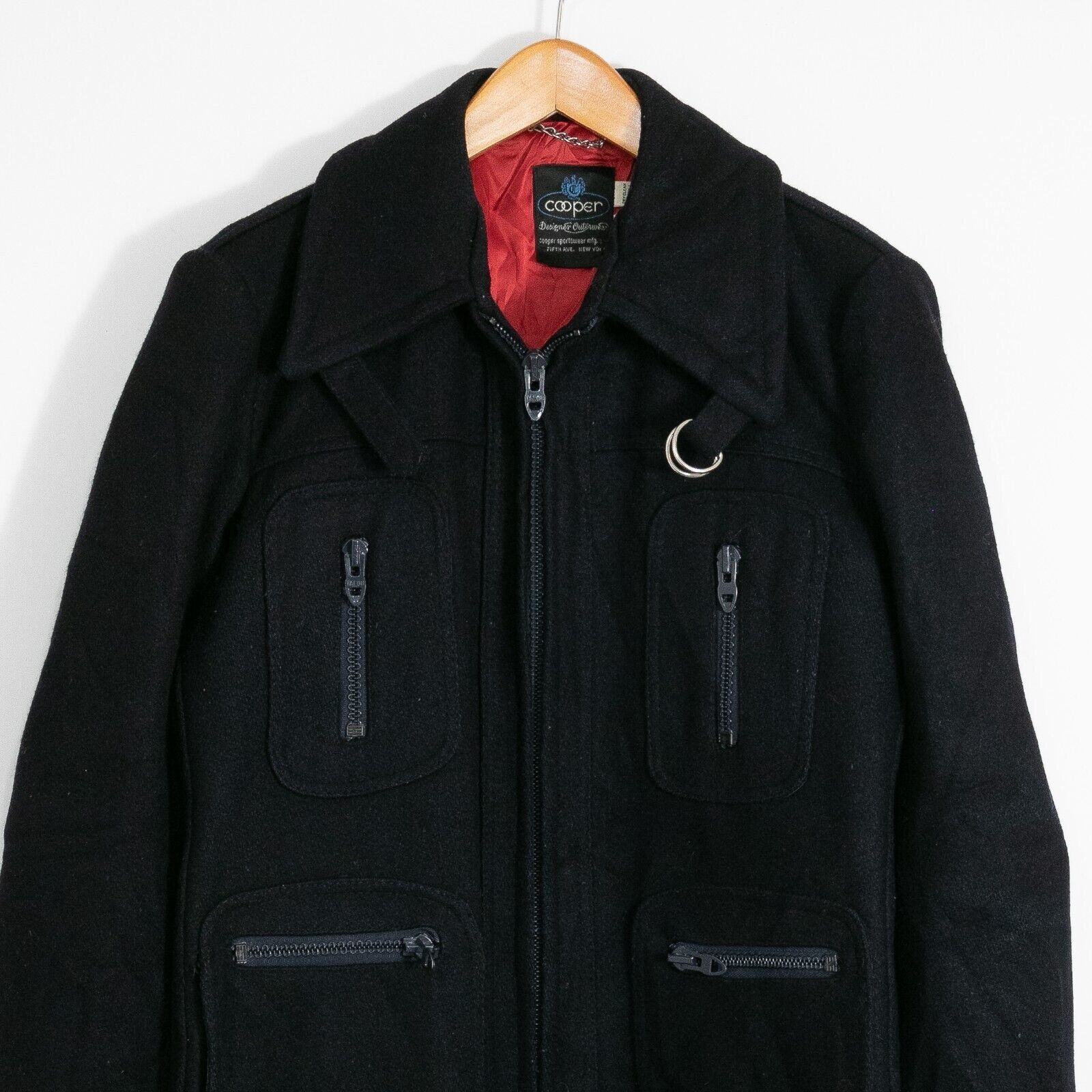 Cooper Vintage 70s Cooper Wool Zip Up Jacket - Mens 42 Regular Size US L / EU 52-54 / 3 - 2 Thumbnail