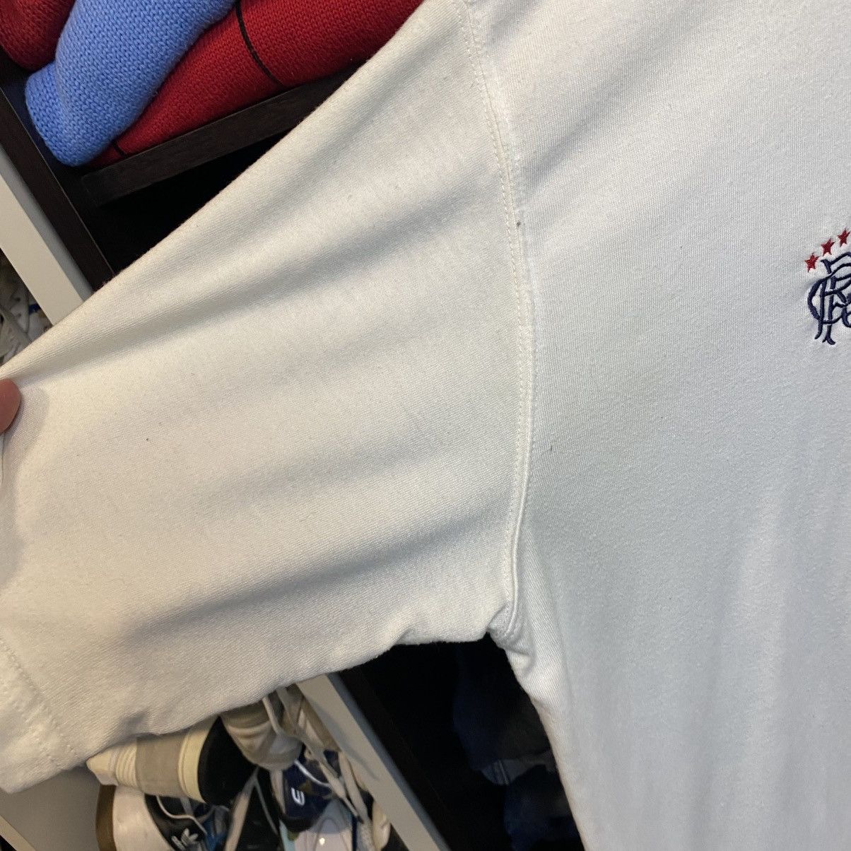 Umbro Vintage Umbro FC Rangers 2005 White soccer tee size XL Size US XL / EU 56 / 4 - 7 Thumbnail