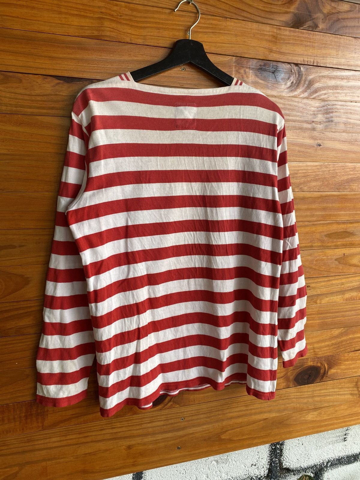 Junko Shimada Vintage Junko Shimada Red White Striped Nautical Shirt Size US M / EU 48-50 / 2 - 11 Thumbnail