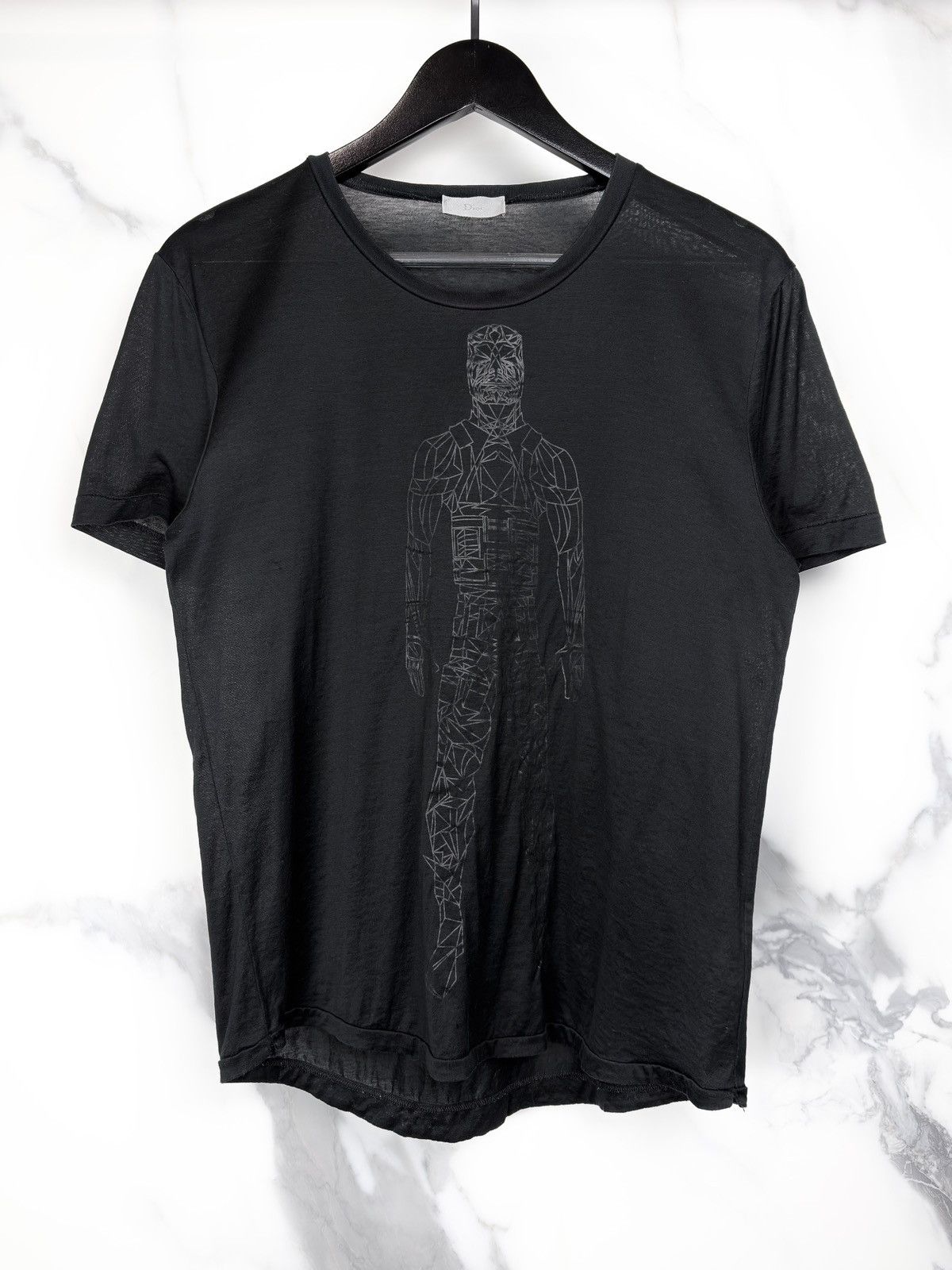 rare⭐️dior homme Hedi Slimane check shirt Dior Dior Homme Hedi Slimane SS06 tshirt black white checkers