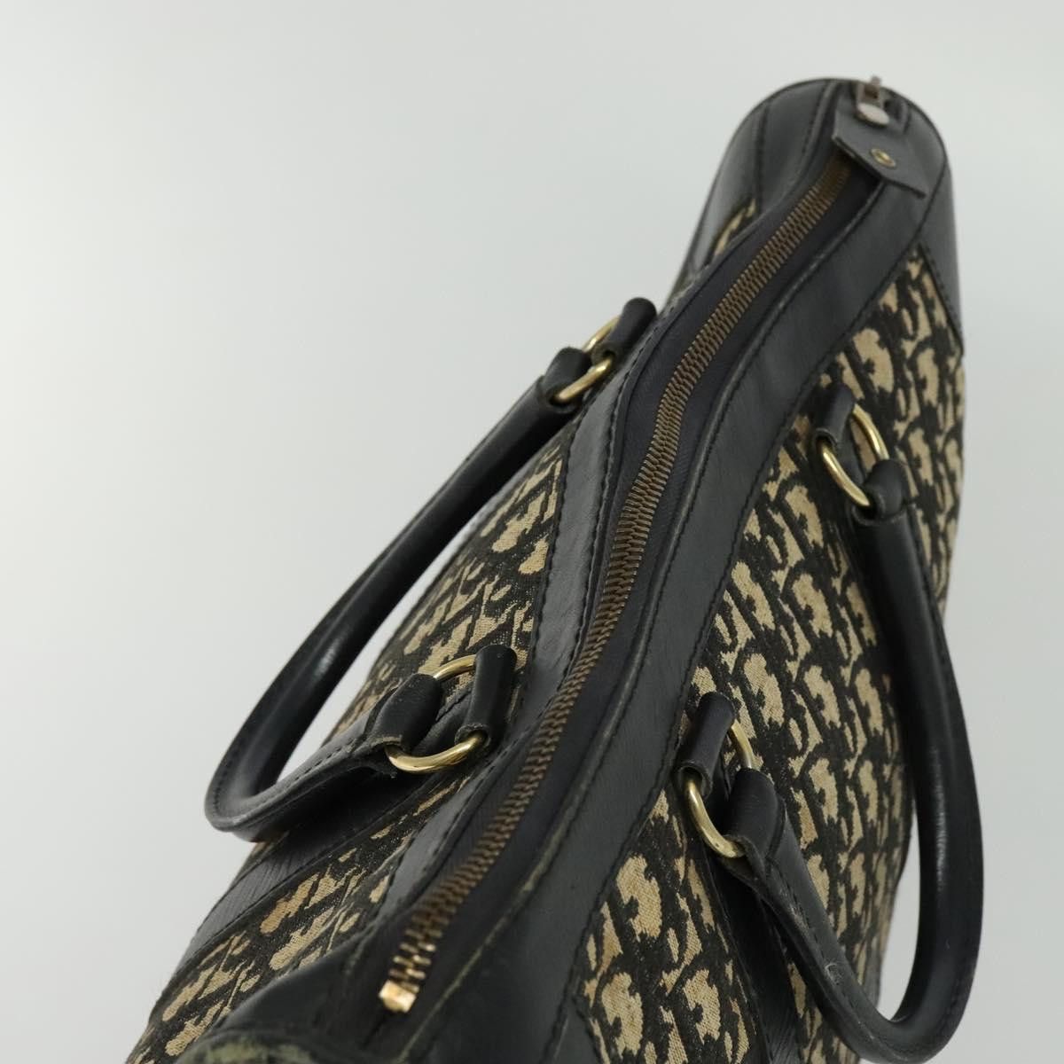 Dior DIOR Trotter Canvas Hand Bag Navy Gold Size ONE SIZE - 6 Thumbnail