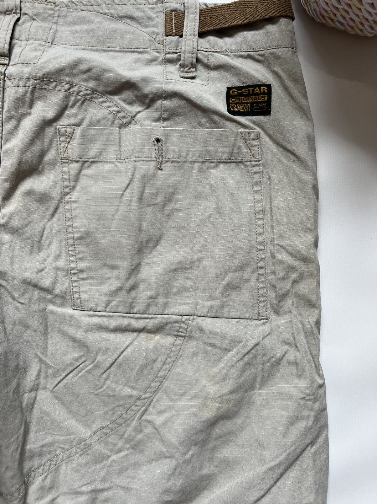 G-Star Vintage Y2K G-star RAW White Pants Cargo Size US 34 / EU 50 - 8 Thumbnail