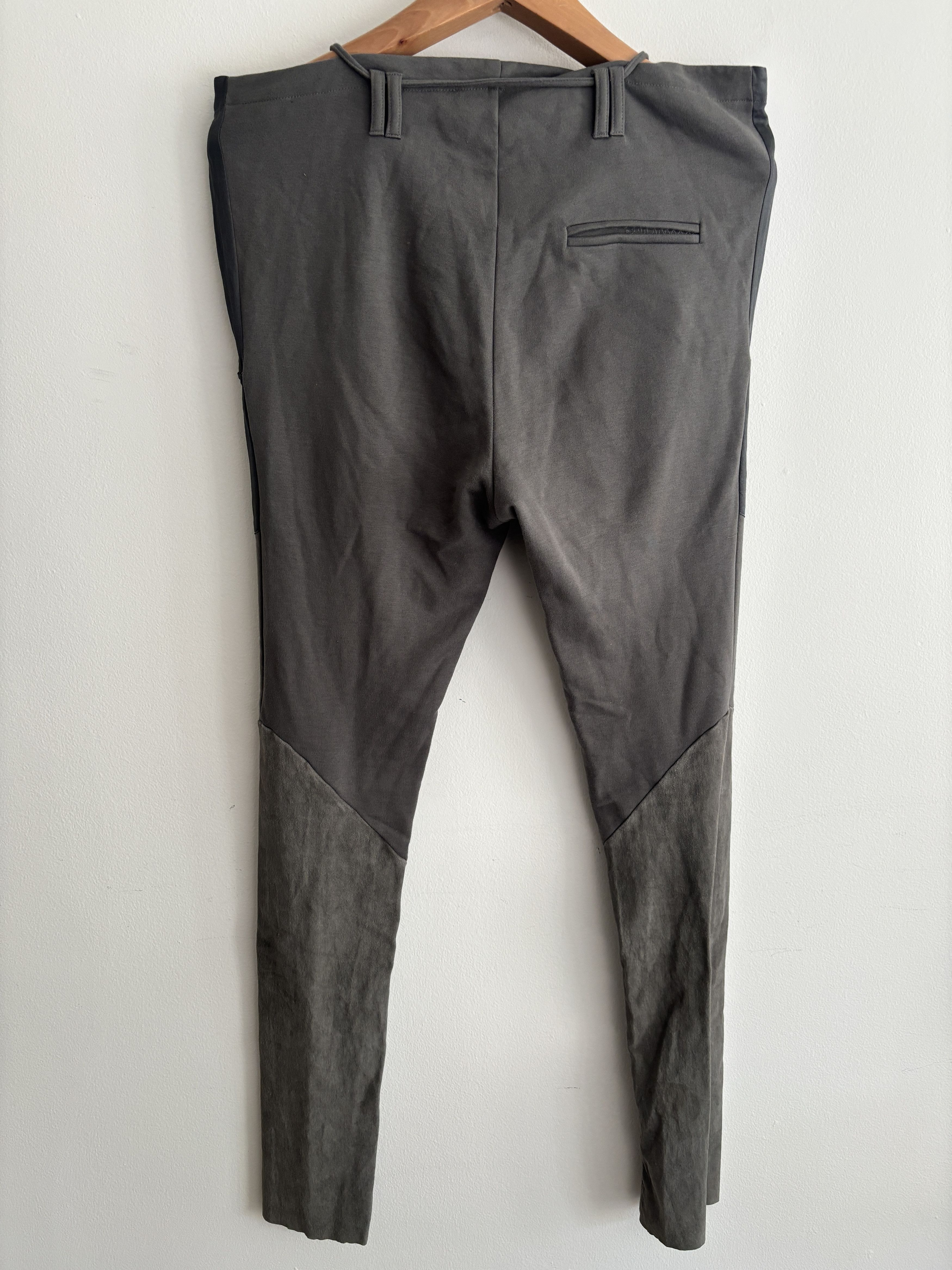 Haider Ackermann Drawstring Cotton Silk Leather Tapered Lounge Pants Size 36" / US 14 / IT 50 - 6 Thumbnail