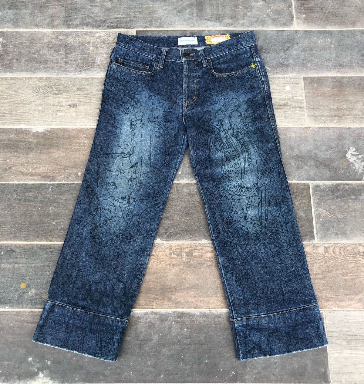Issey Miyake × Japanese Brand × Tsumori Chisato 🔥Mega Rare🔥Tsumori Chisato Minimalist Runaway Jeans Size 29" - 1 Thumbnail
