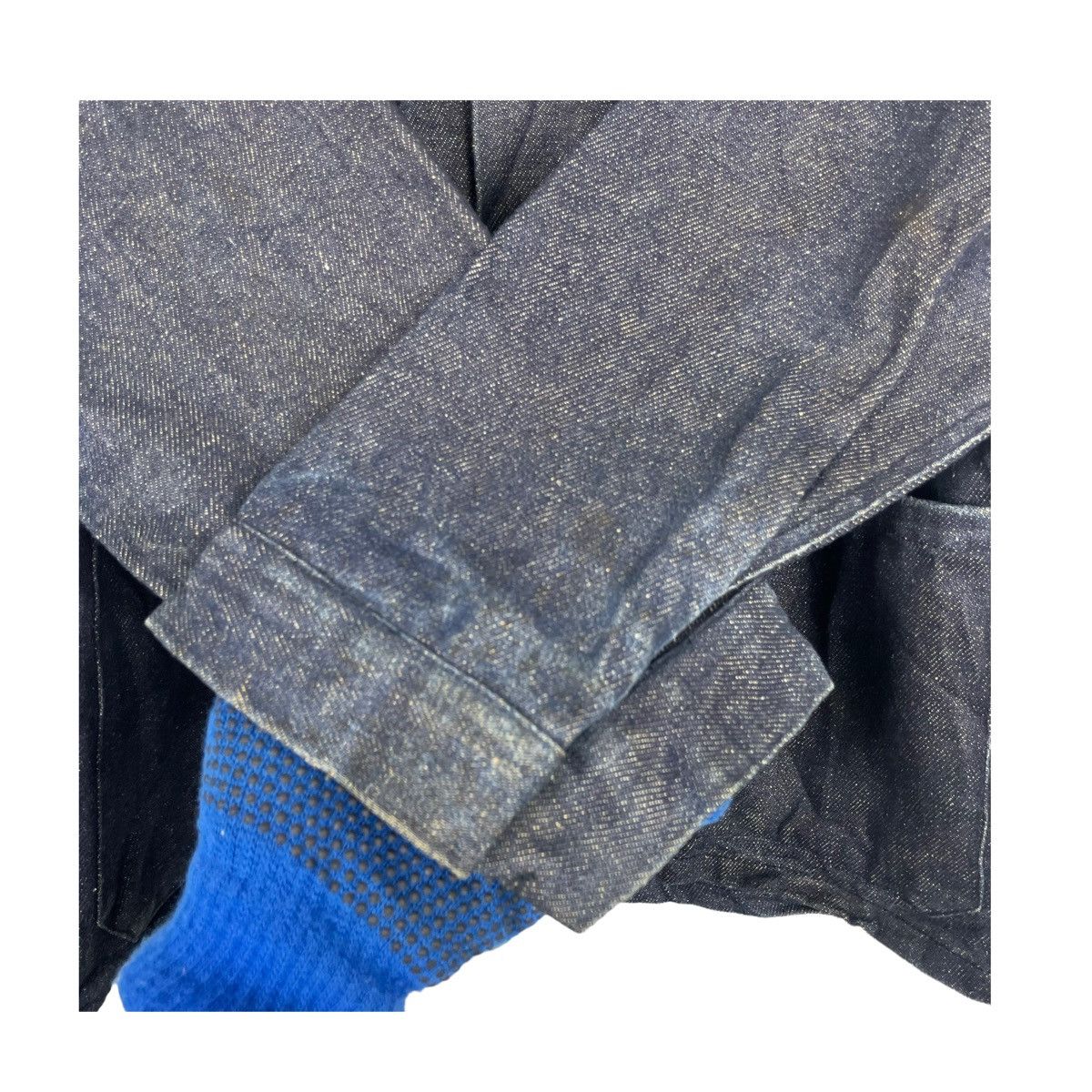 45rpm × Indigo × Japanese Brand 💥 ORANGE HELMET INDIGO CHORE DENIM SHAWL COLLAR JACKET Size US M / EU 48-50 / 2 - 6 Thumbnail