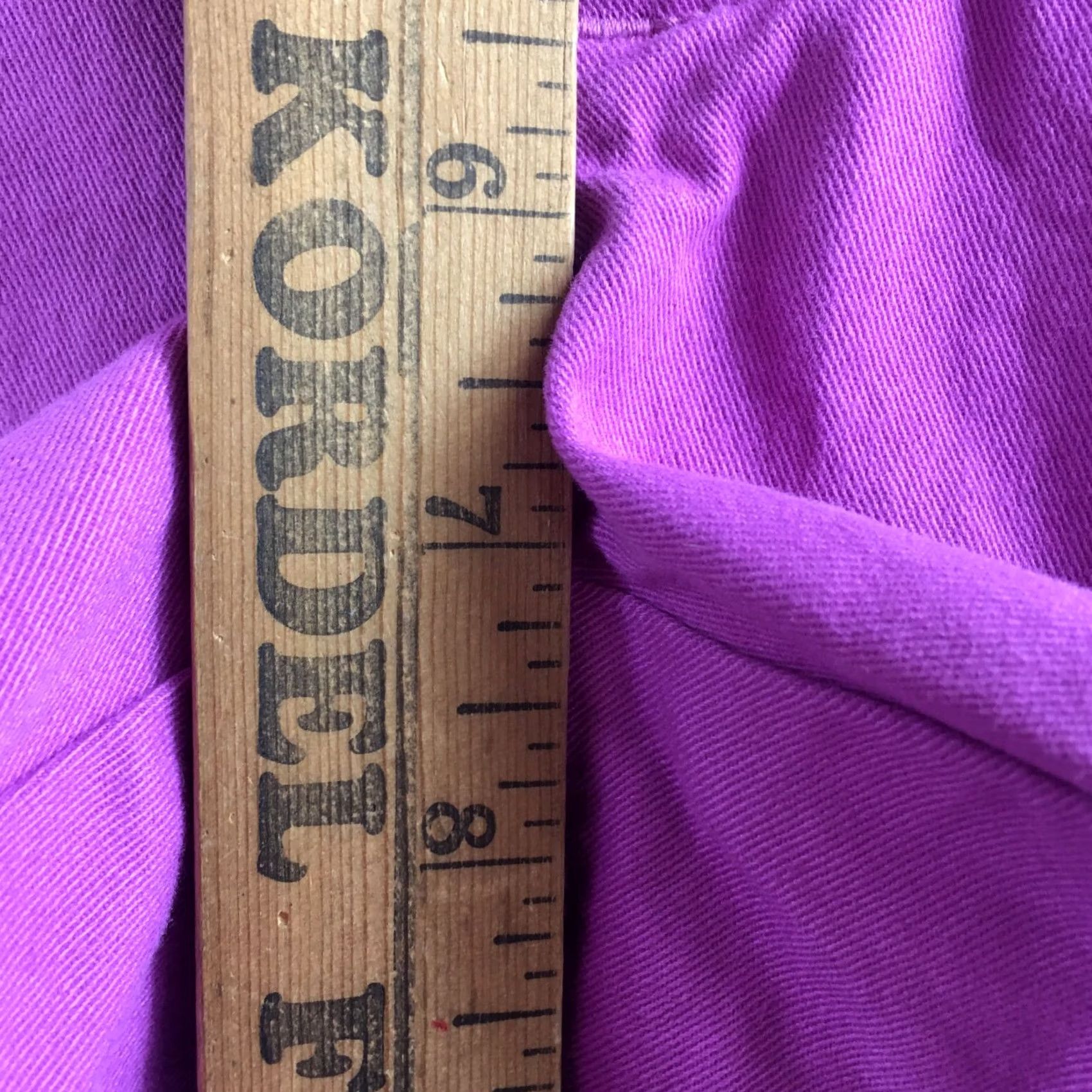 American Eagle Outfitters American Eagle Outfitters Midi Chino Shorts Womens 6 Purple Zip Casual Daywear Size 28" / US 6 / IT 42 - 6 Thumbnail