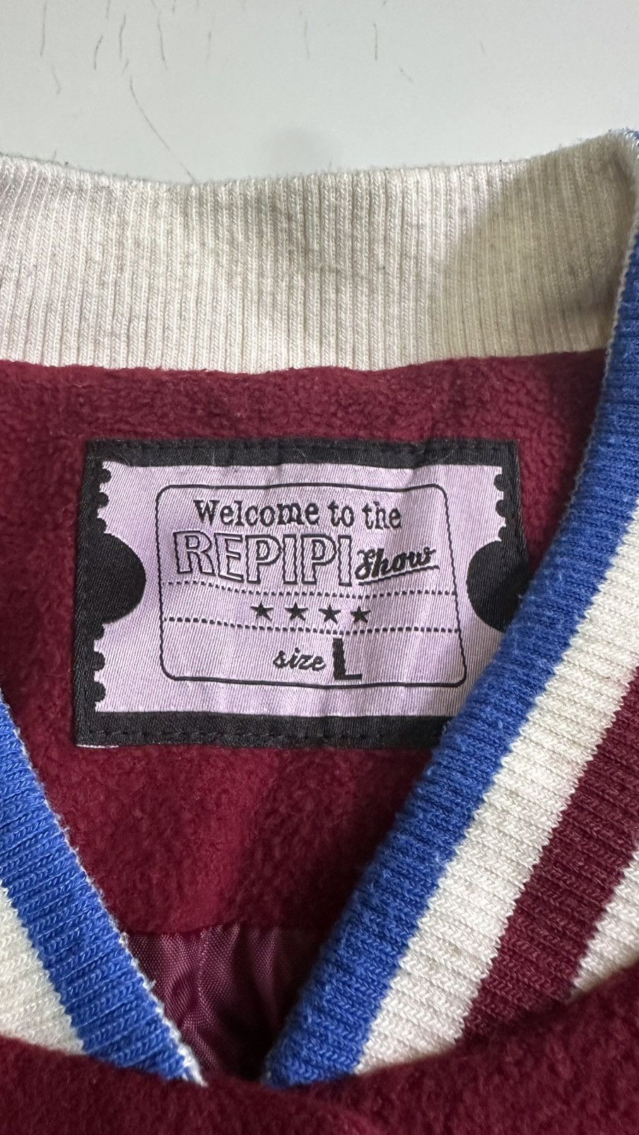 Japanese Brand Repipi armario varsity fleece jackets Size US L / EU 52-54 / 3 - 7 Thumbnail