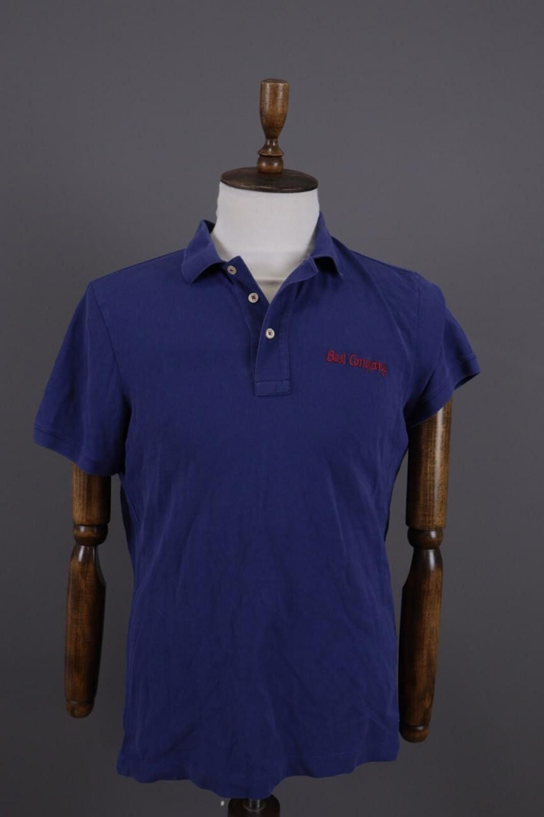 Designer Best Company Olmes Carretti SS19 Blue Polo Shirt Size L Size US L / EU 52-54 / 3 - 1 Thumbnail