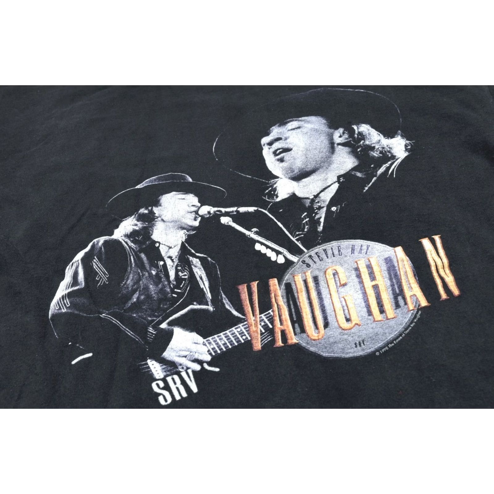 Vintage VINTAGE Stevie Ray Vaughn T-Shirt Mens XL Black Short Sleeve SRV Crew Neck 1998 Size US XL / EU 56 / 4 - 5 Thumbnail