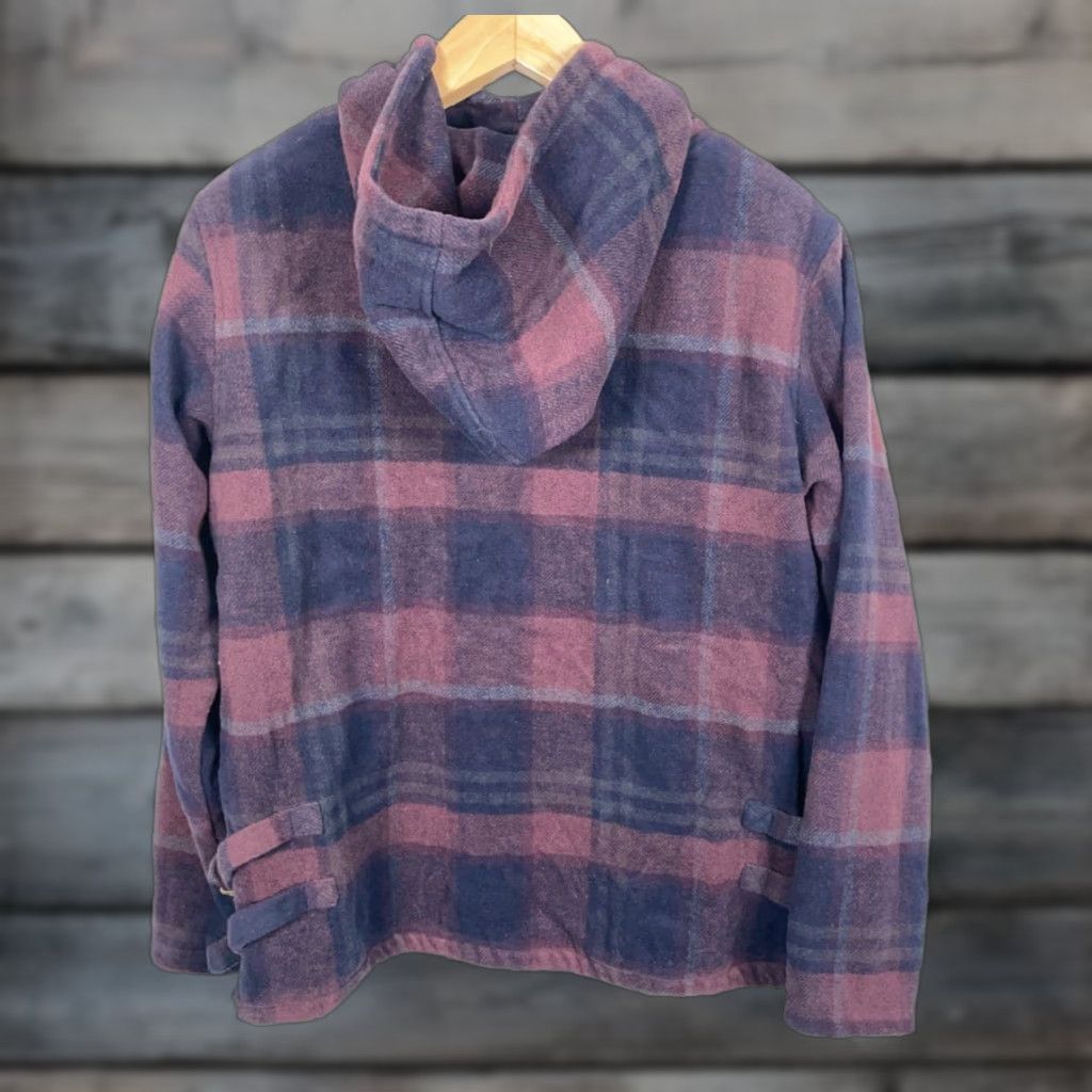 Kith KITH Hoodie Mens XS Purple Plaid Thermal Lined Heavyweight Pullover Sweatshirt Crew Neck Winter Fall Retro Grunge Size US XS / EU 42 / 0 - 1 Thumbnail