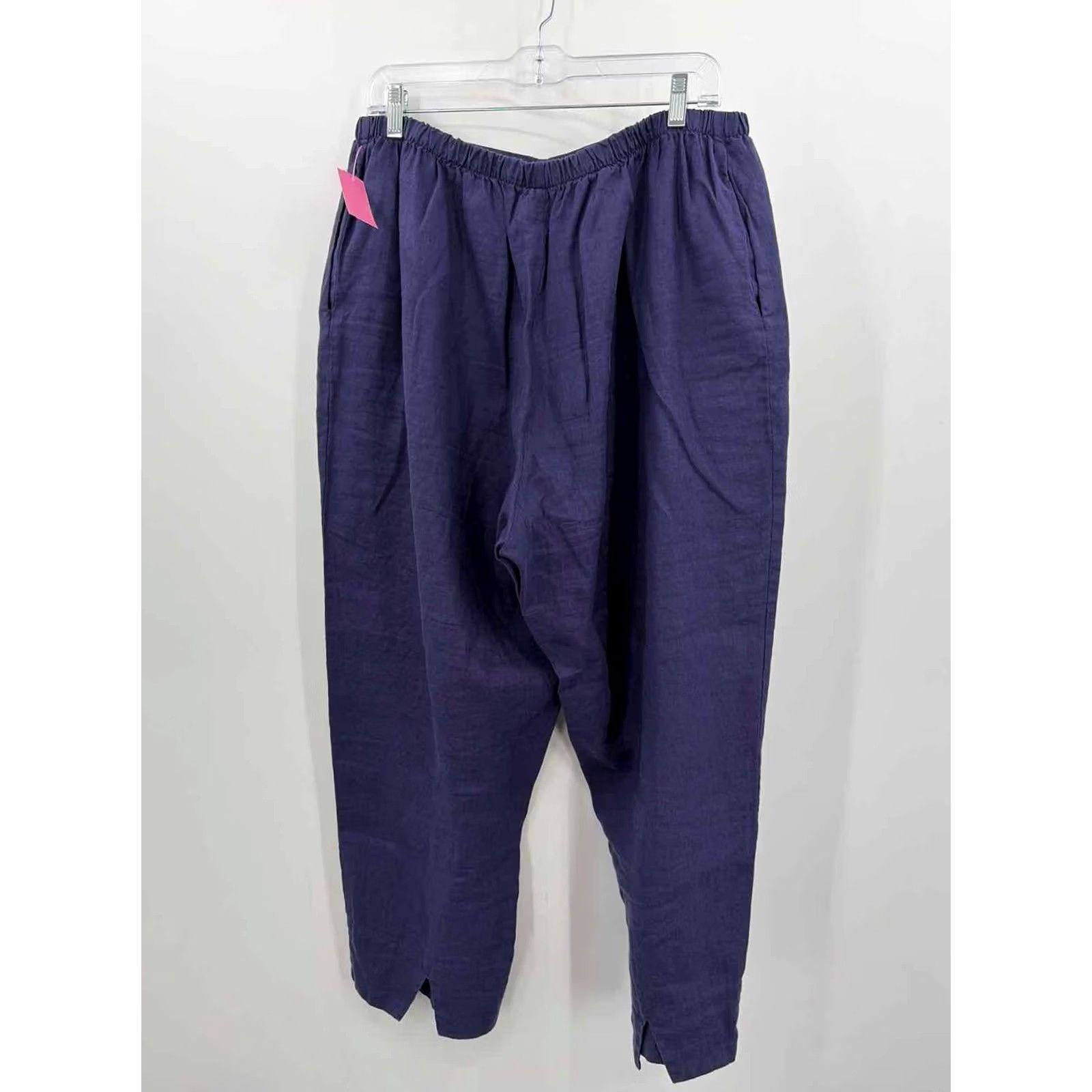 FLAX Flax Purple Pull On Pants Large Regular Women? Size 36" / US 14 / IT 50 - 2 Thumbnail