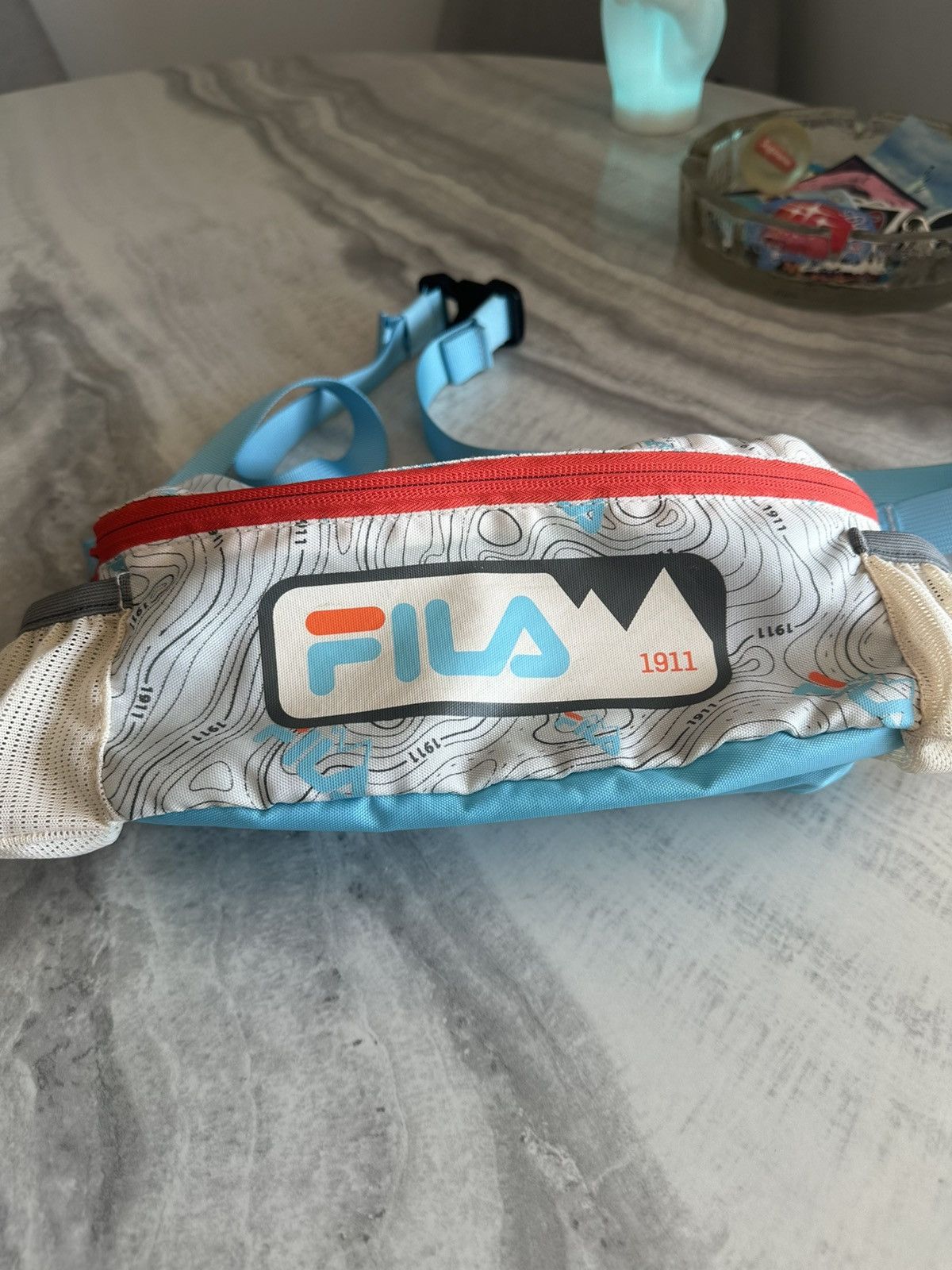 Fila FILA Trail Topographical Design Fanny Pack Size ONE SIZE - 5 Thumbnail