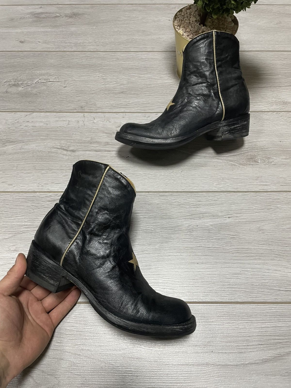 Old Gringo Old Gringo mexico star leather boots cowboy biker Size US 6 / IT 36 - 3 Thumbnail