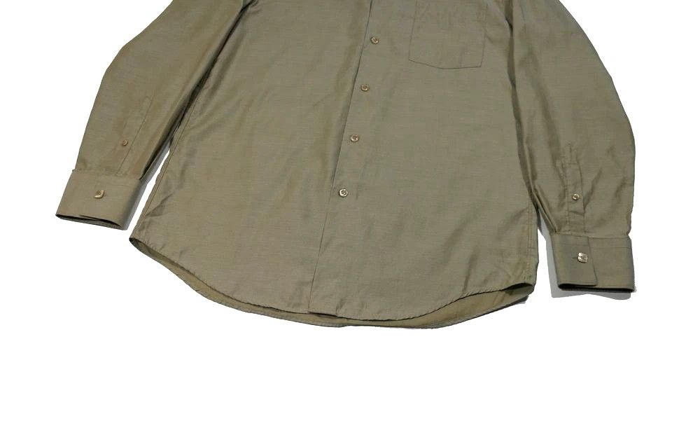 Kenzo Kenzo Homme Vintage Mustard Oil lridescent Shirt Mens Sz 39 Size US M / EU 48-50 / 2 - 3 Thumbnail