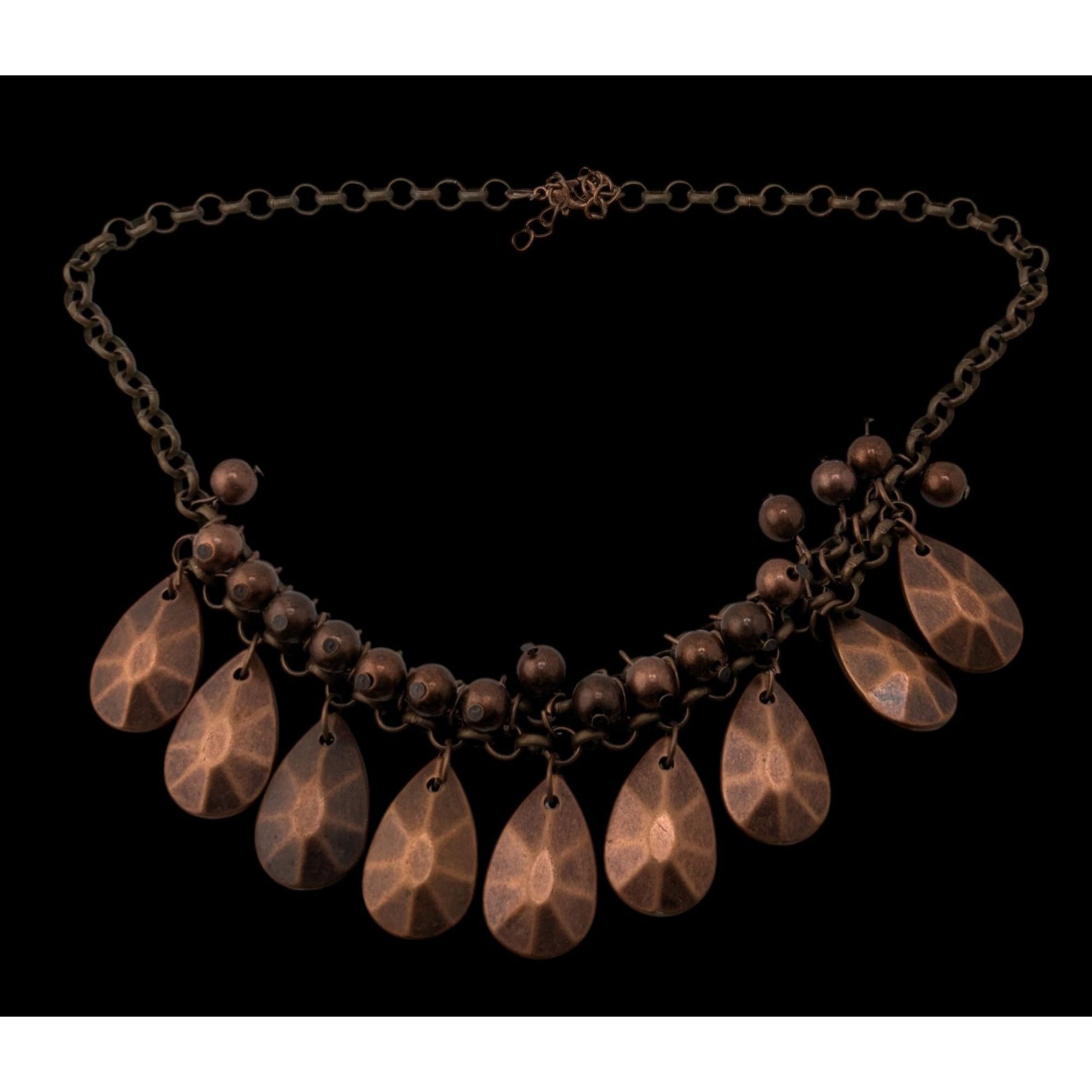 Other Paparazzi "La Diva Loca" Copper Tone Necklace With Teardrop Size ONE SIZE - 1 Thumbnail