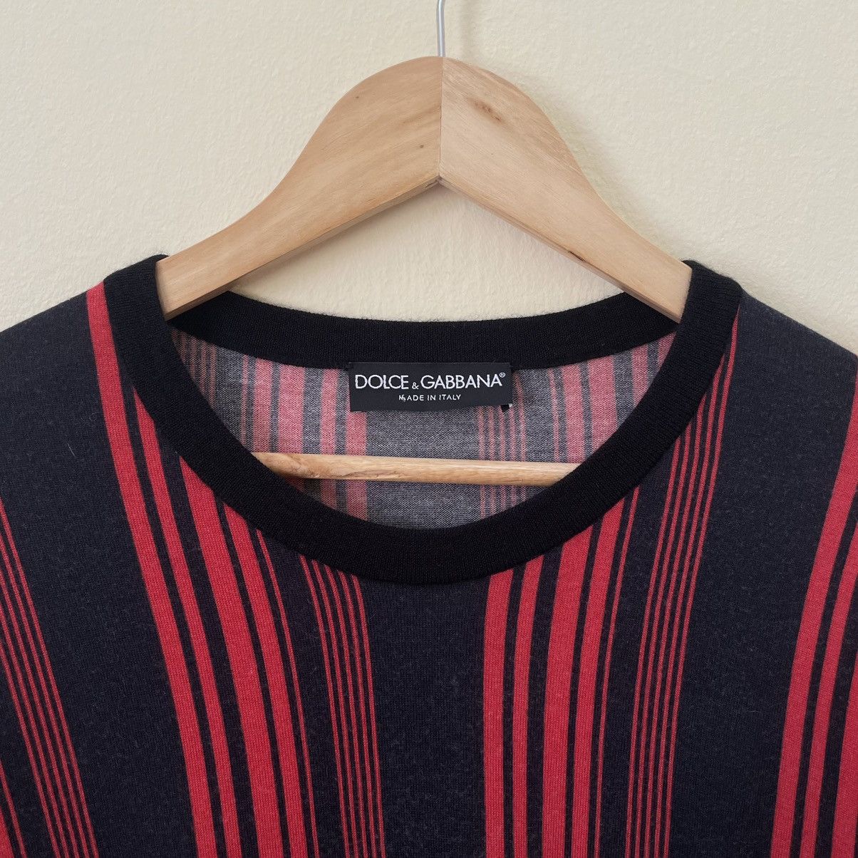 Dolce & Gabbana Dolce & Gabbana Striped Cashmere Sweater Size US L / EU 52-54 / 3 - 3 Thumbnail