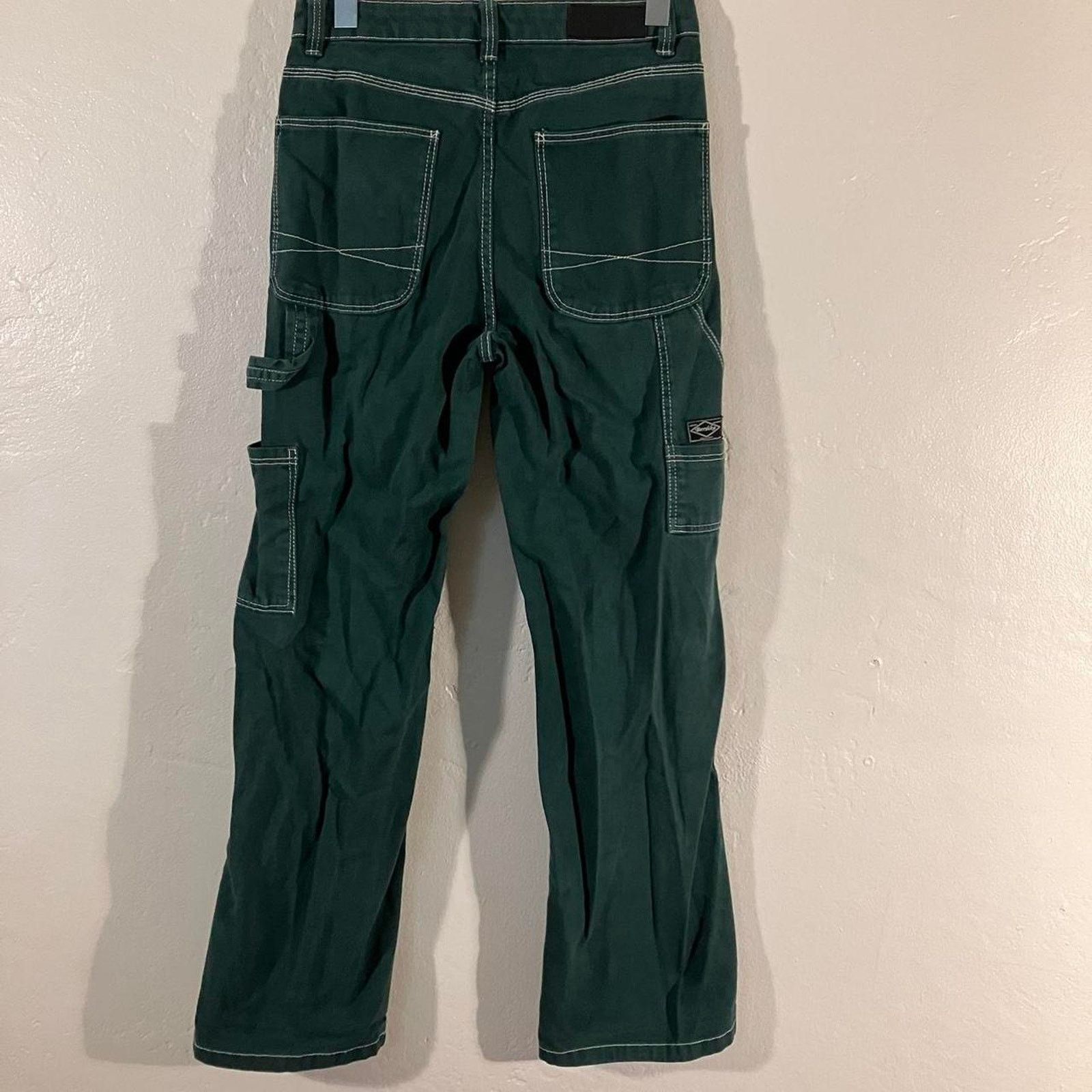 Bershka Bershka Forest Green Carpenter Workwear Pants Size 27" / US 4 / IT 40 - 4 Thumbnail