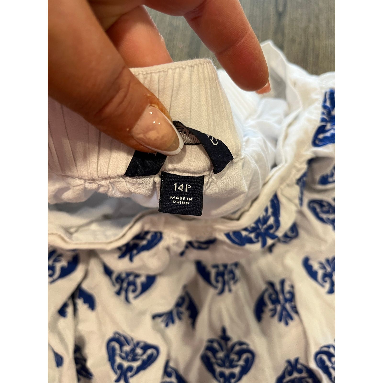 Lands' End Land's End Flare Skirt Embroidered Elastic Waist White 14P Size 36" / US 14 / IT 50 - 6 Thumbnail