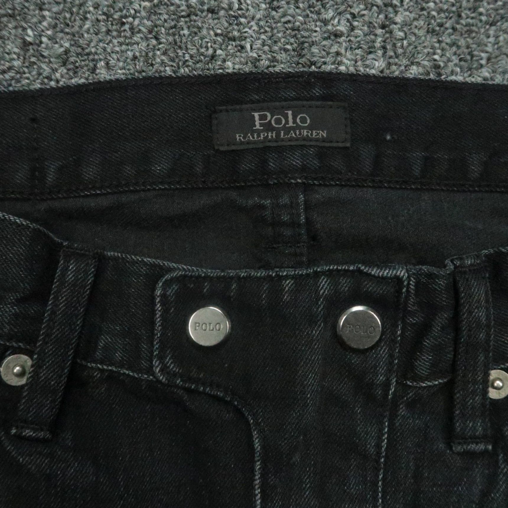 Polo Ralph Lauren Polo Ralph Lauren Women's Jeans 28 Black Moto Biker Ankle Zip 5-Pocket Size 28" / US 6 / IT 42 - 3 Thumbnail