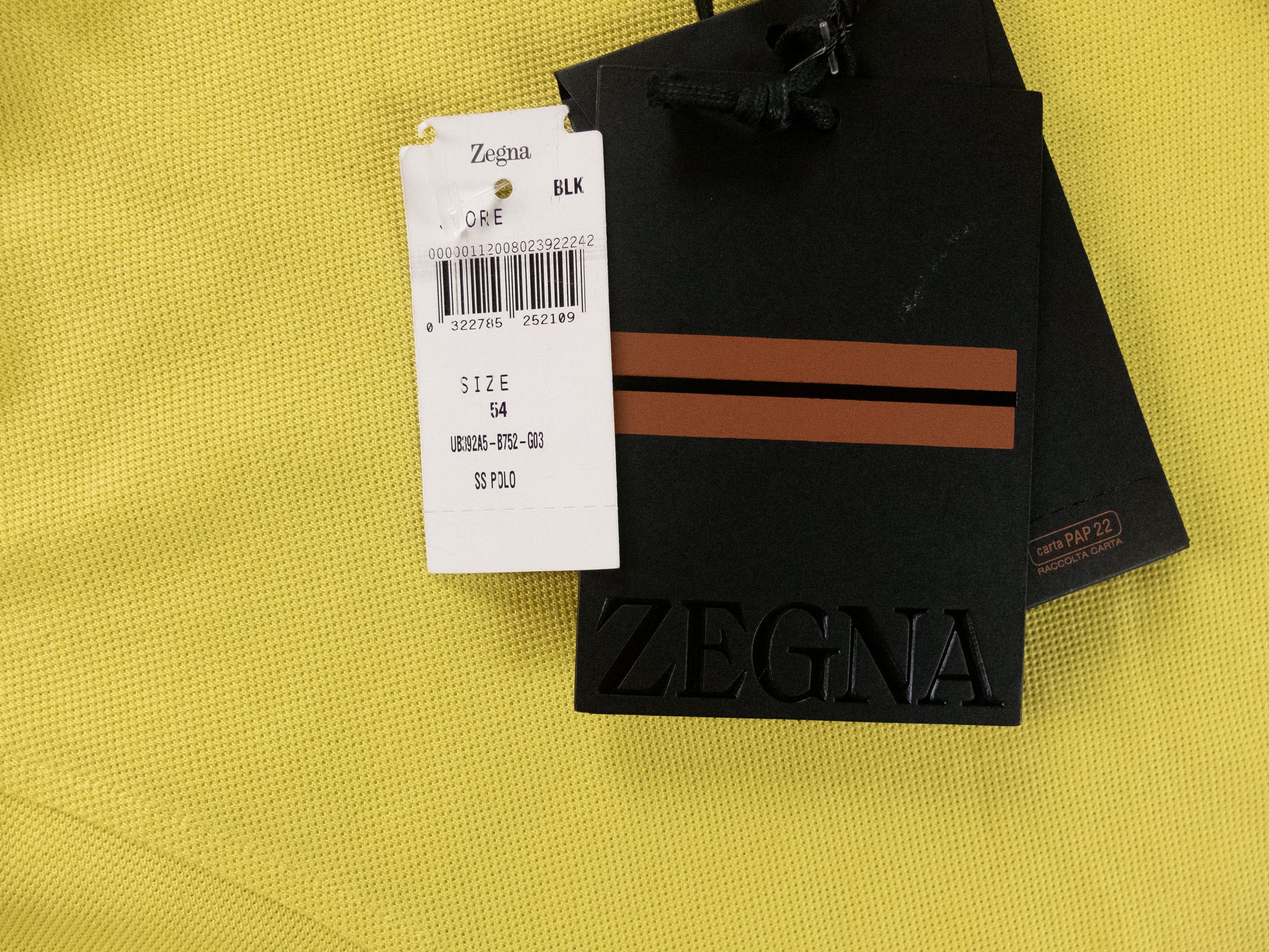Ermenegildo Zegna ZEGNA solid yellow cotton polo shirt 54 XL authentic Size US XL / EU 56 / 4 - 6 Thumbnail