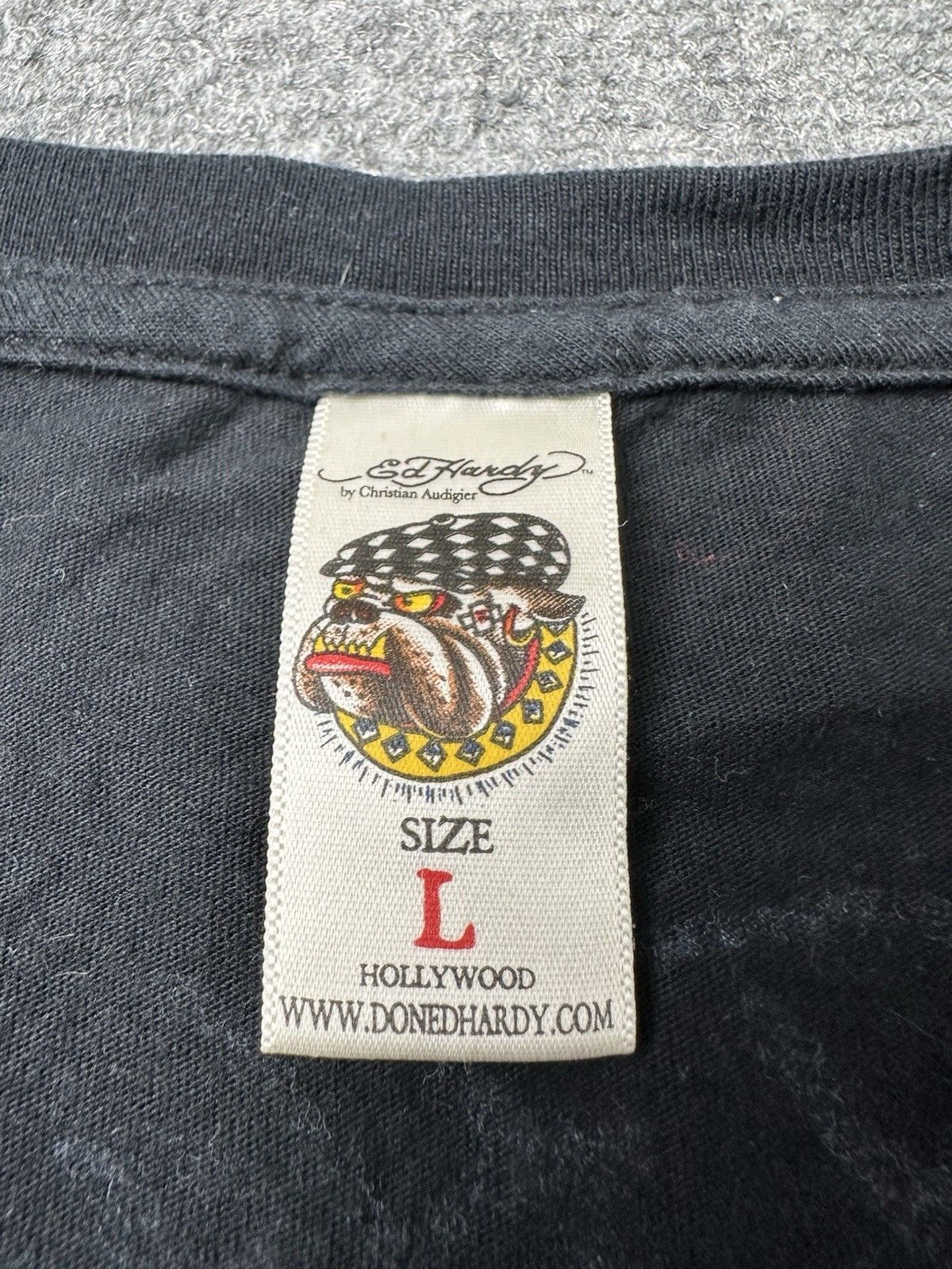 Ed Hardy Womens T-Shirt Ed Hardy Christian Audigier Black, Size L Size L / US 10 / IT 46 - 3 Thumbnail