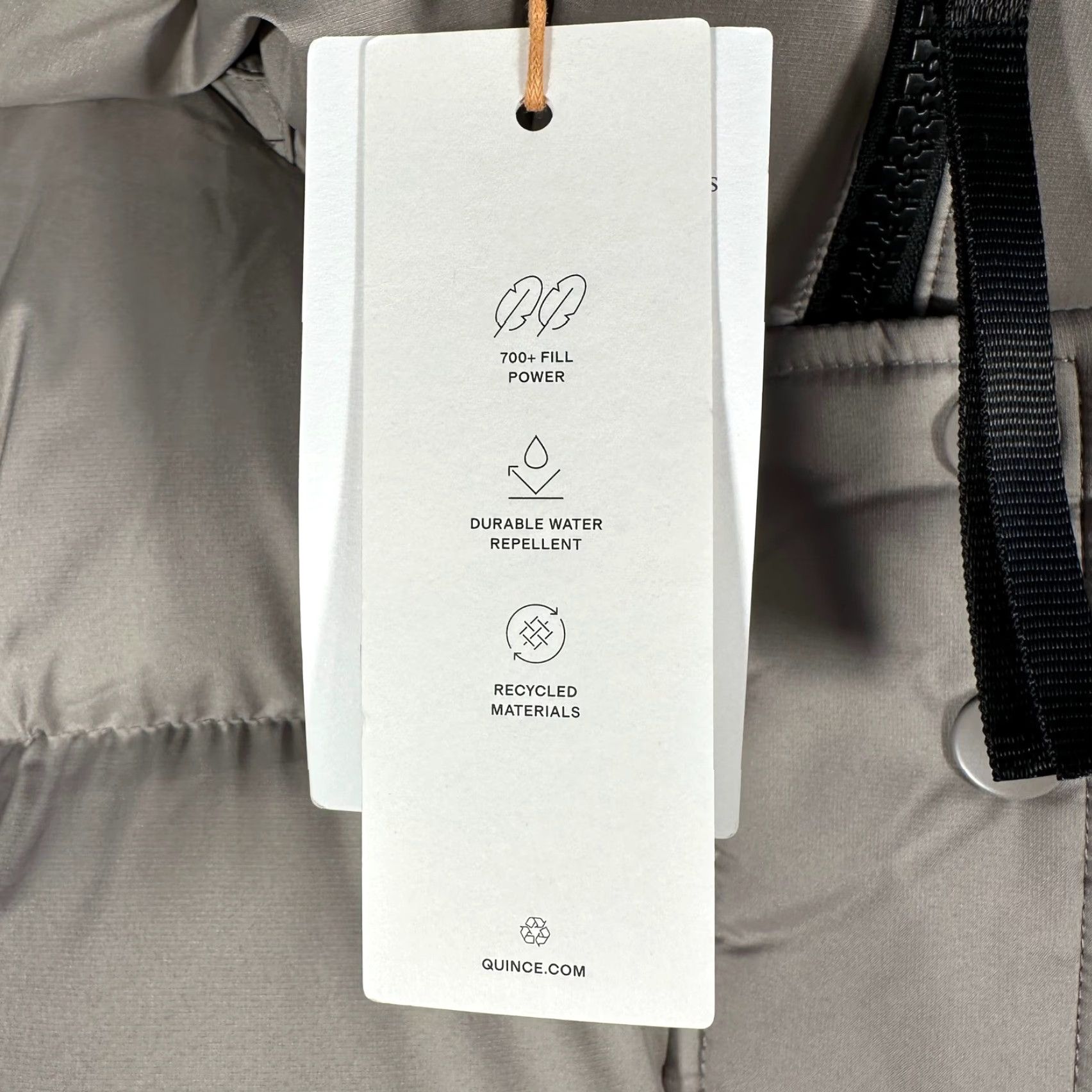 Quince Quince Womens Responsible Down Long Puffer Jacket 700 Fill Power Gray M أبو Size M / US 6-8 / IT 42-44 - 3 Thumbnail