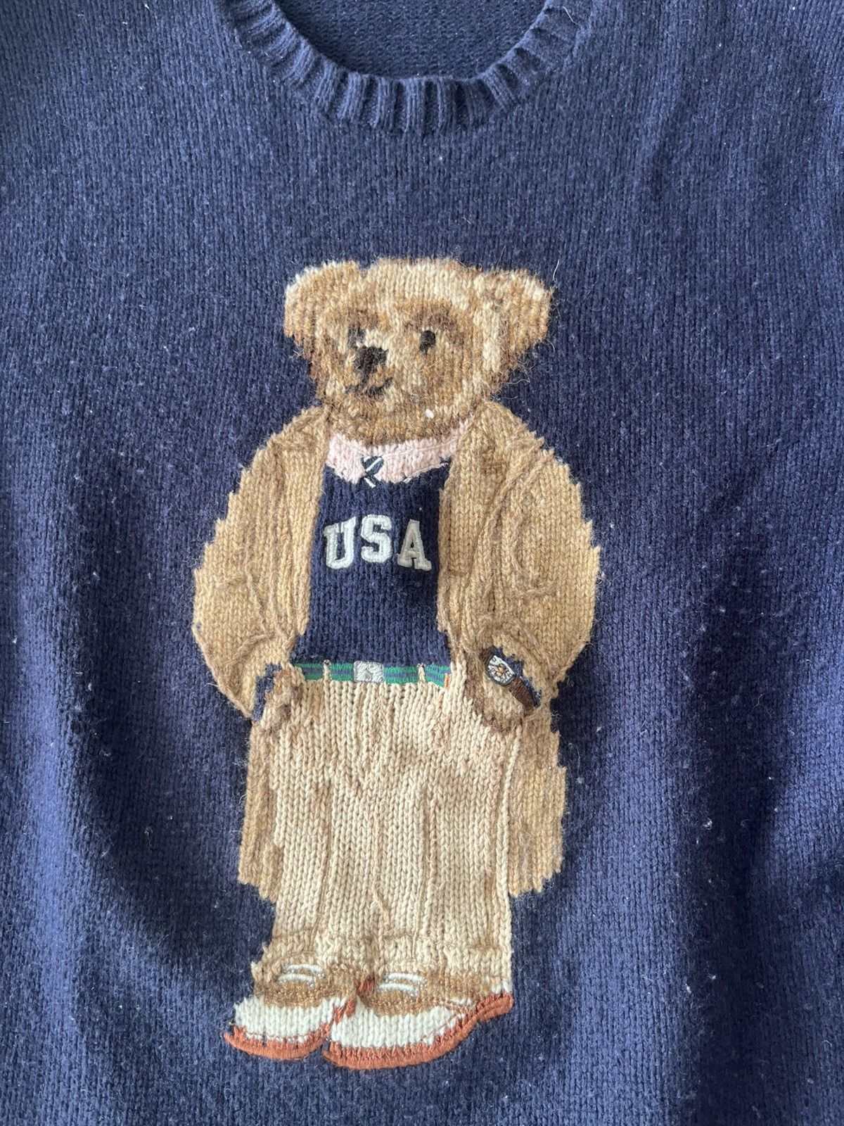Ralph Lauren Ralph Lauren Bear Sweater Size US M / EU 48-50 / 2 - 2 Thumbnail