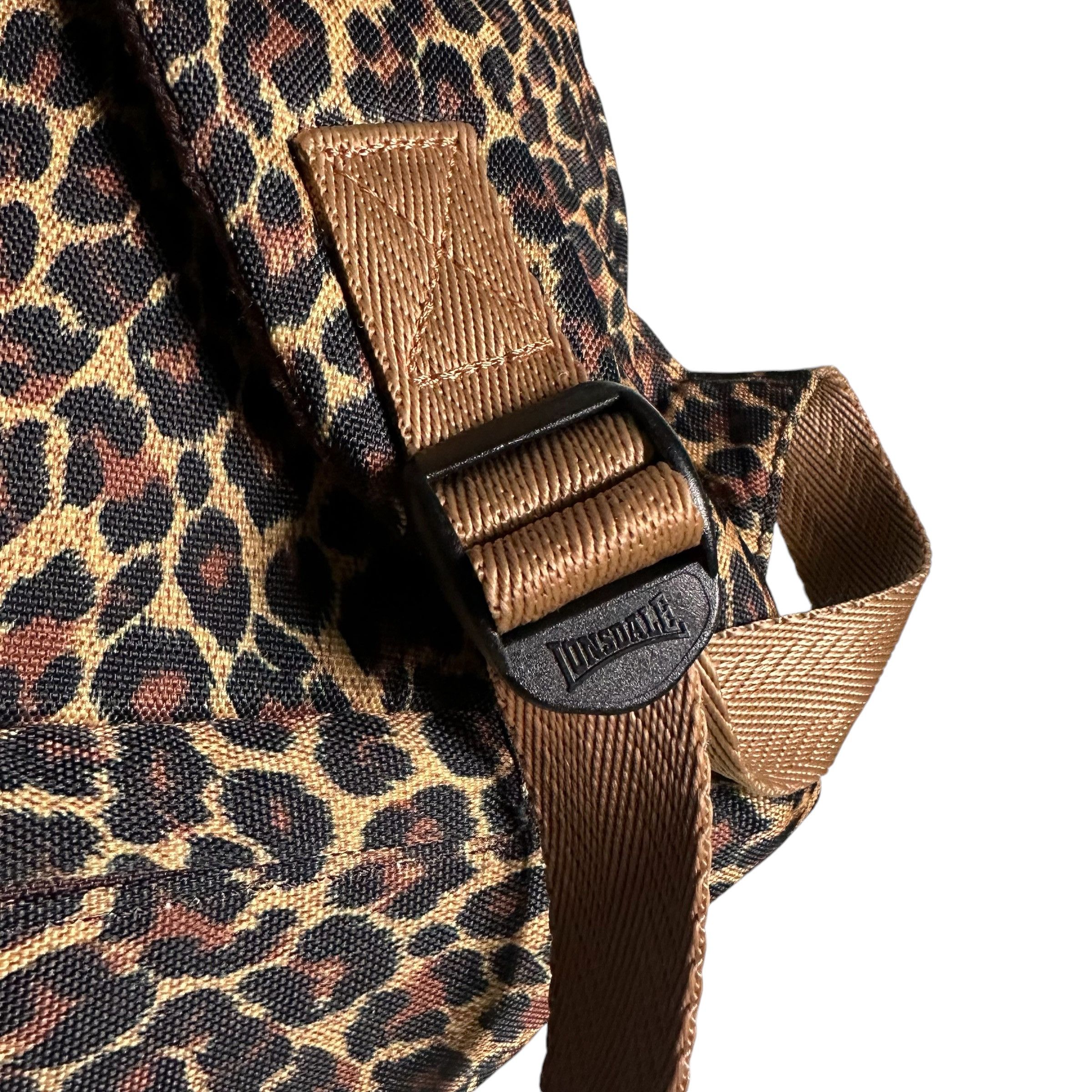 Lonsdale × Vintage 🔥RARE🔥Vintage Lonsdale London Leopard Backpack Bag Size ONE SIZE - 10 Thumbnail