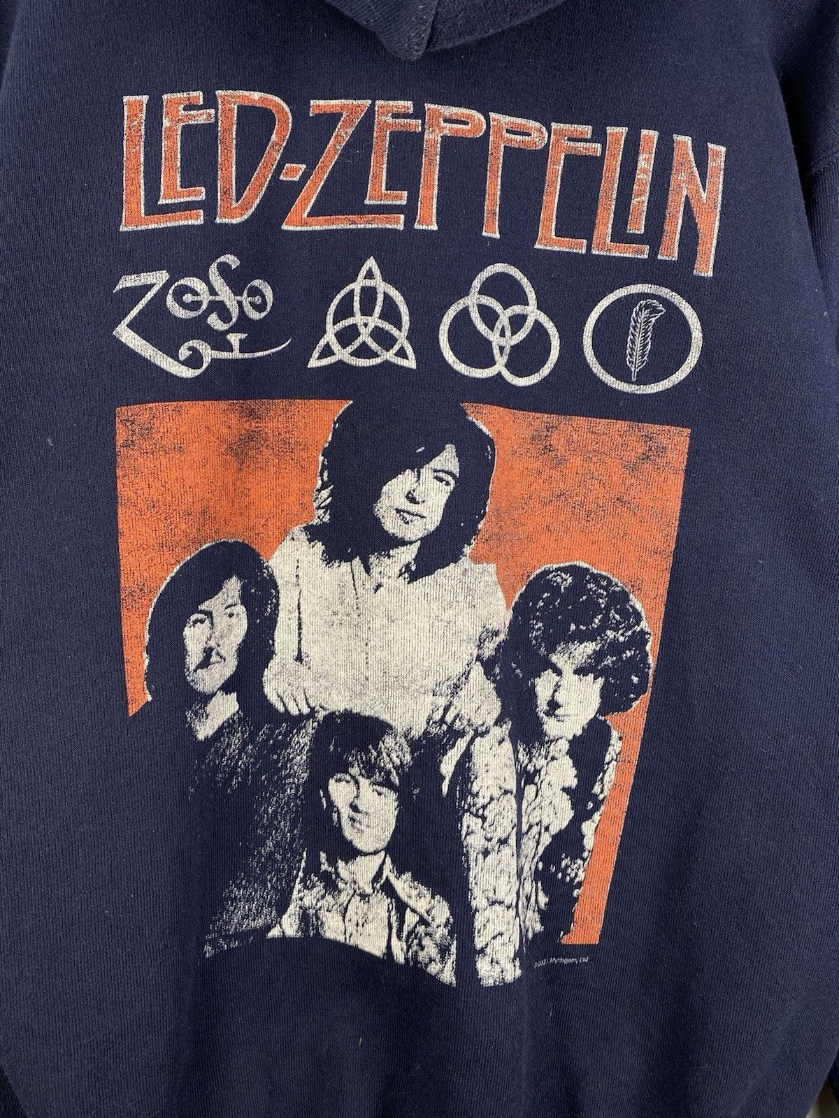 Band Tees Led Zeppelin Full Zip Printed Band Rock Hoodie Size US L / EU 52-54 / 3 - 13 Thumbnail
